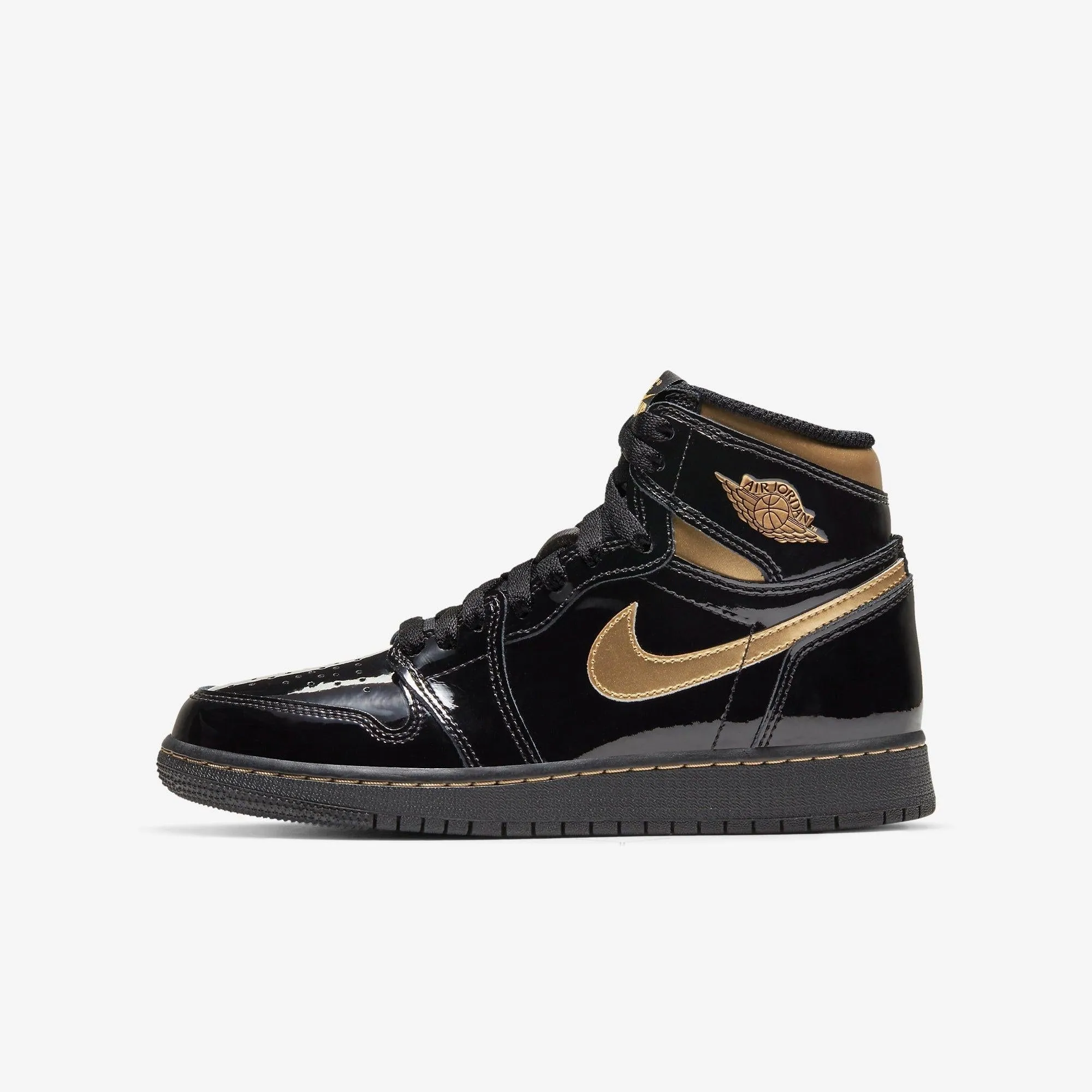 Layered Midsole Construction Ventilated Panels (GS) Air Jordan 1 Retro High OG 'Metallic Gold' (2020) 575441-032