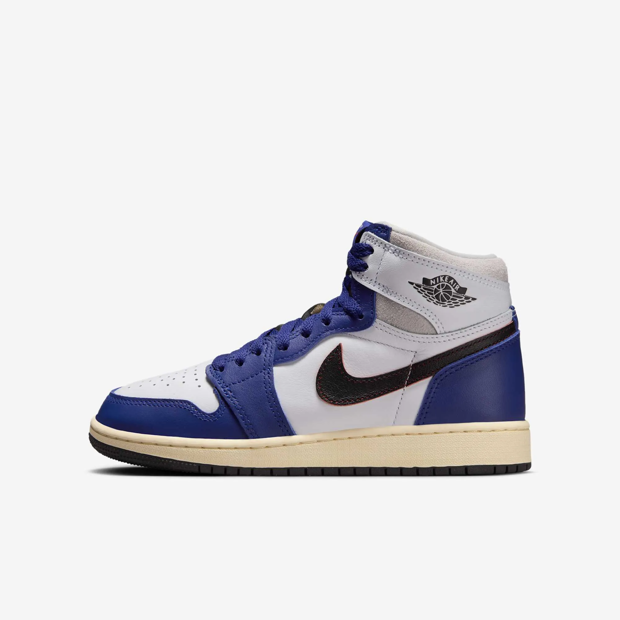 Knit Fabric Outdoor Comfort (GS) Air Jordan 1 Retro High OG 'Rare Air / Deep Royal Blue' (2025) FD1437-100