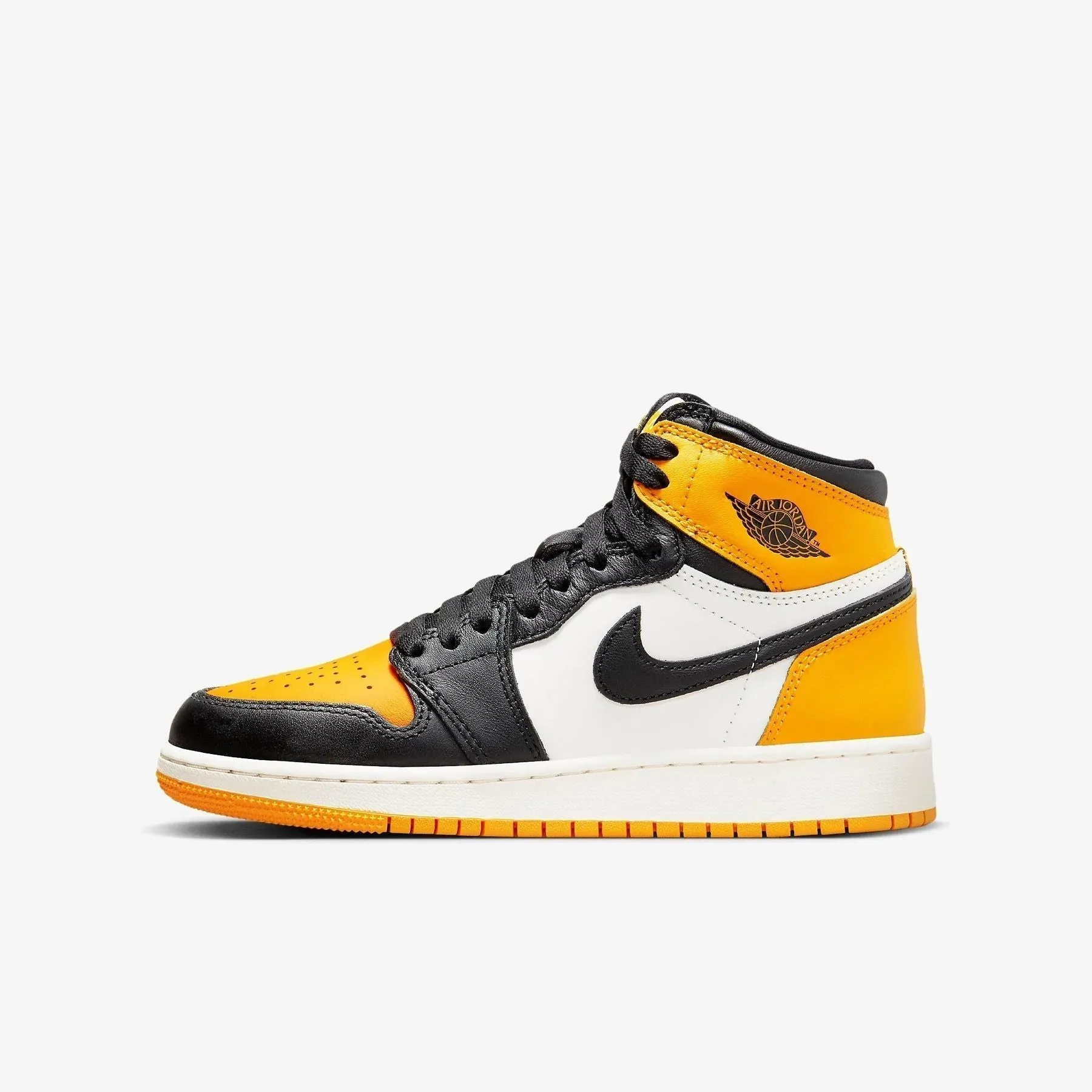 Recycled Rubber (GS) Air Jordan 1 Retro High OG 'Yellow Toe / Taxi' (2022) 575441-711