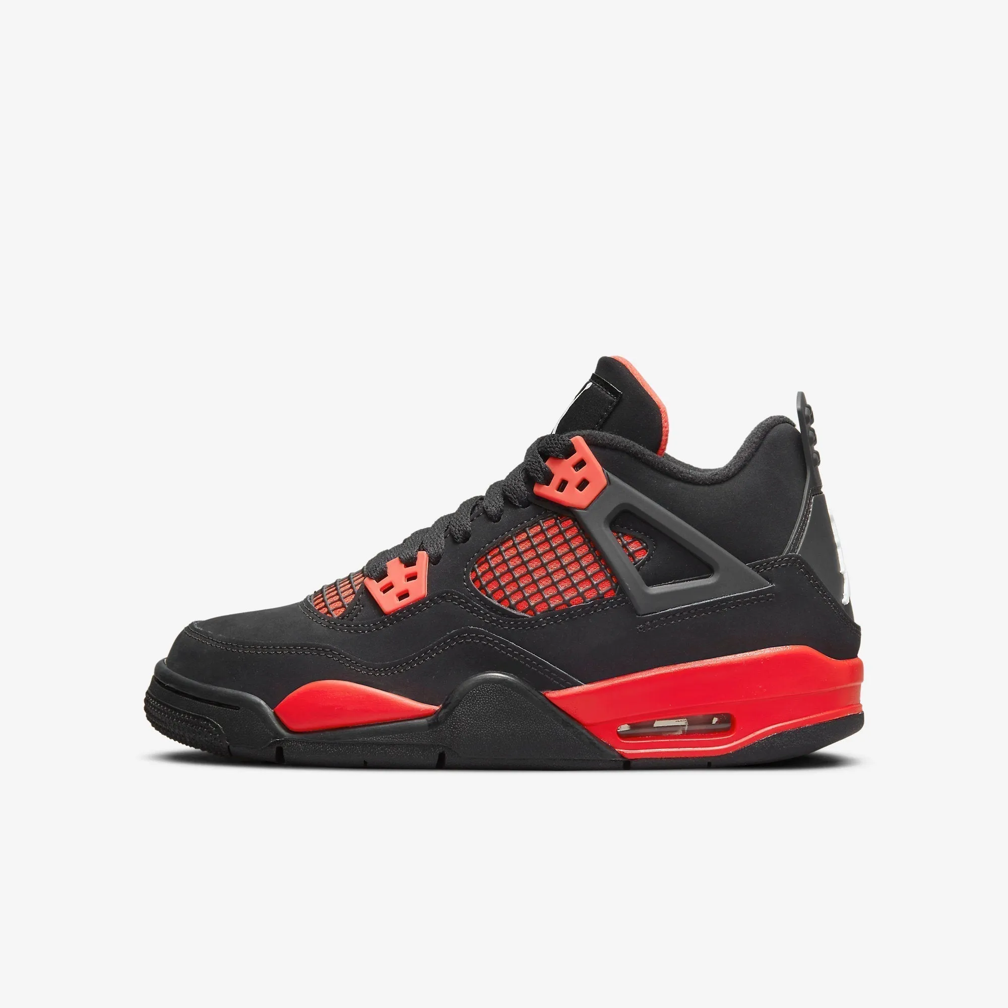 (GS) Air Jordan 4 Retro 'Red Thunder' (2022) 408452-016 Reinforced heel ComfortCushion