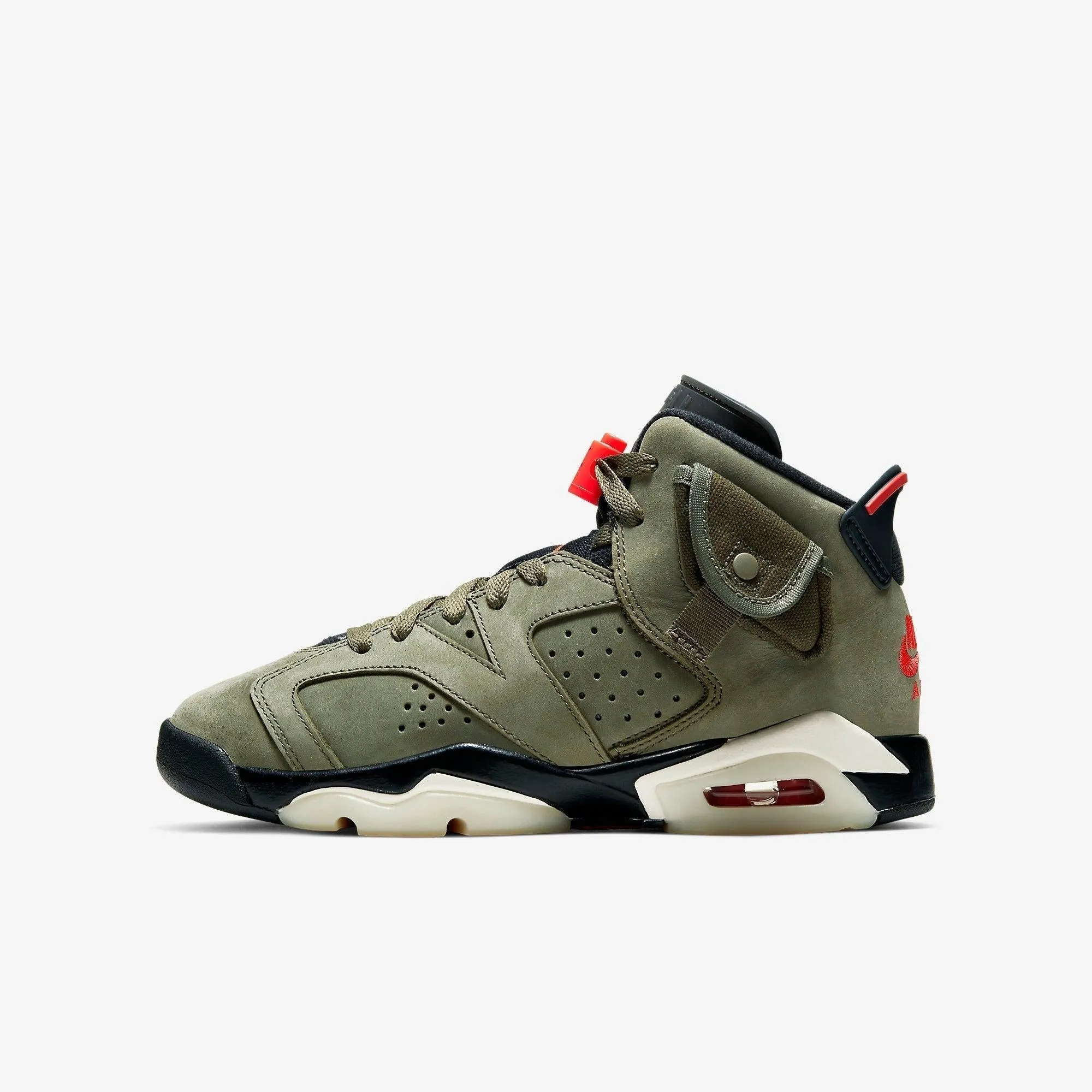 (GS) Air Jordan 6 Retro SP x Travis Scott 'Cactus Jack Medium Olive' (2019) CN1085-200 Easy performance Upgraded look
