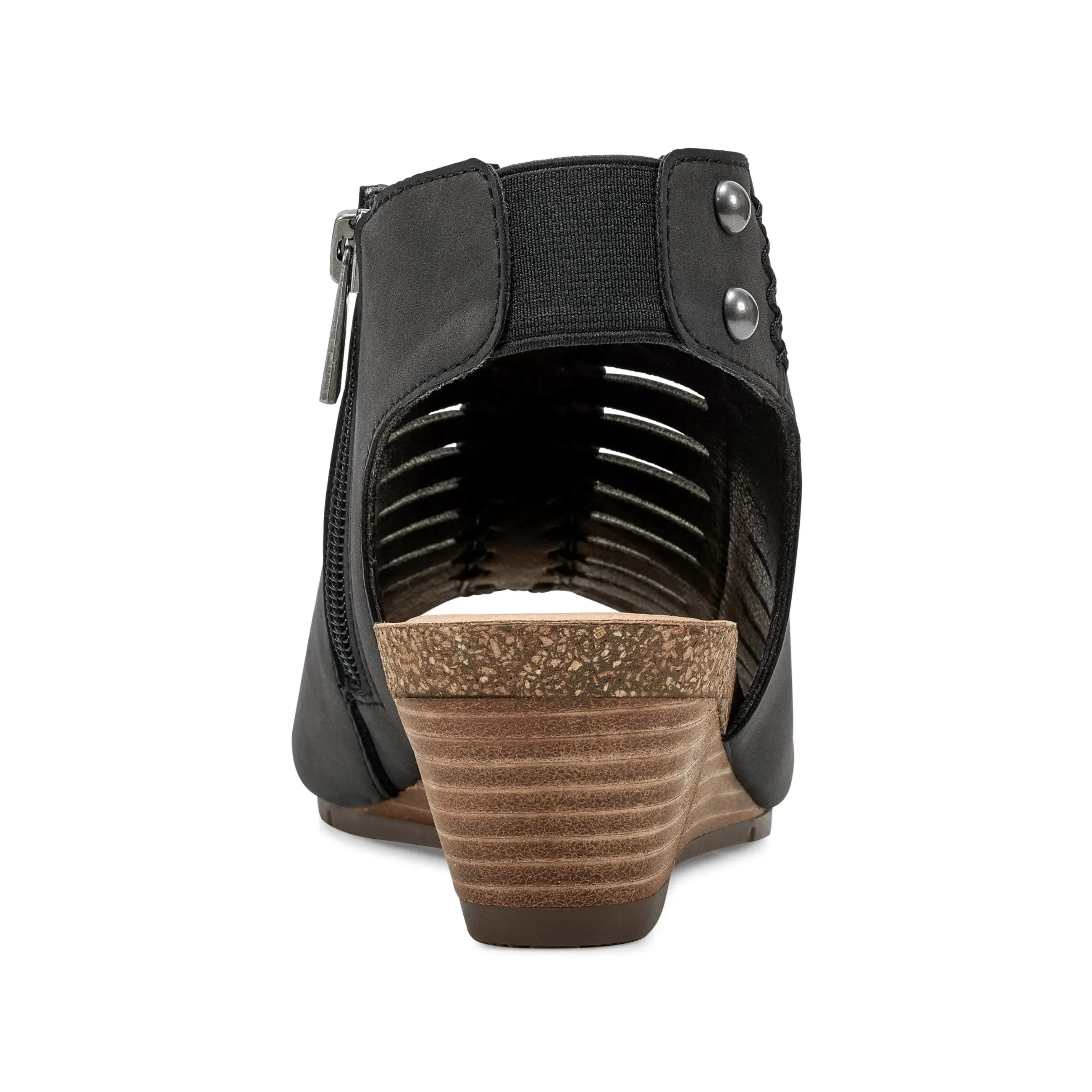 Hana Round Toe Laser Cut Dress Sandals Heel Freedom