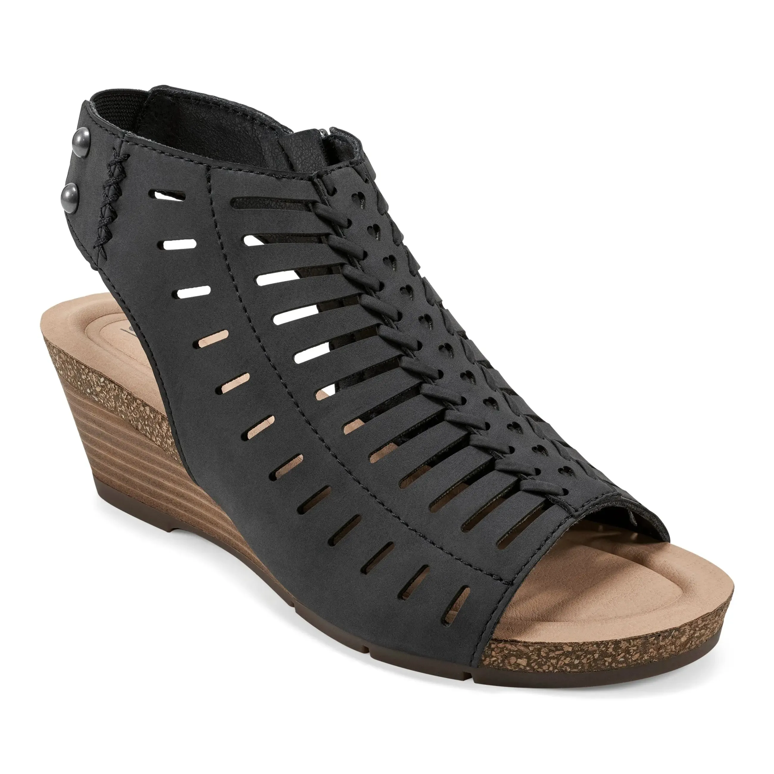 Urban Stroll Hana Round Toe Laser Cut Dress Sandals