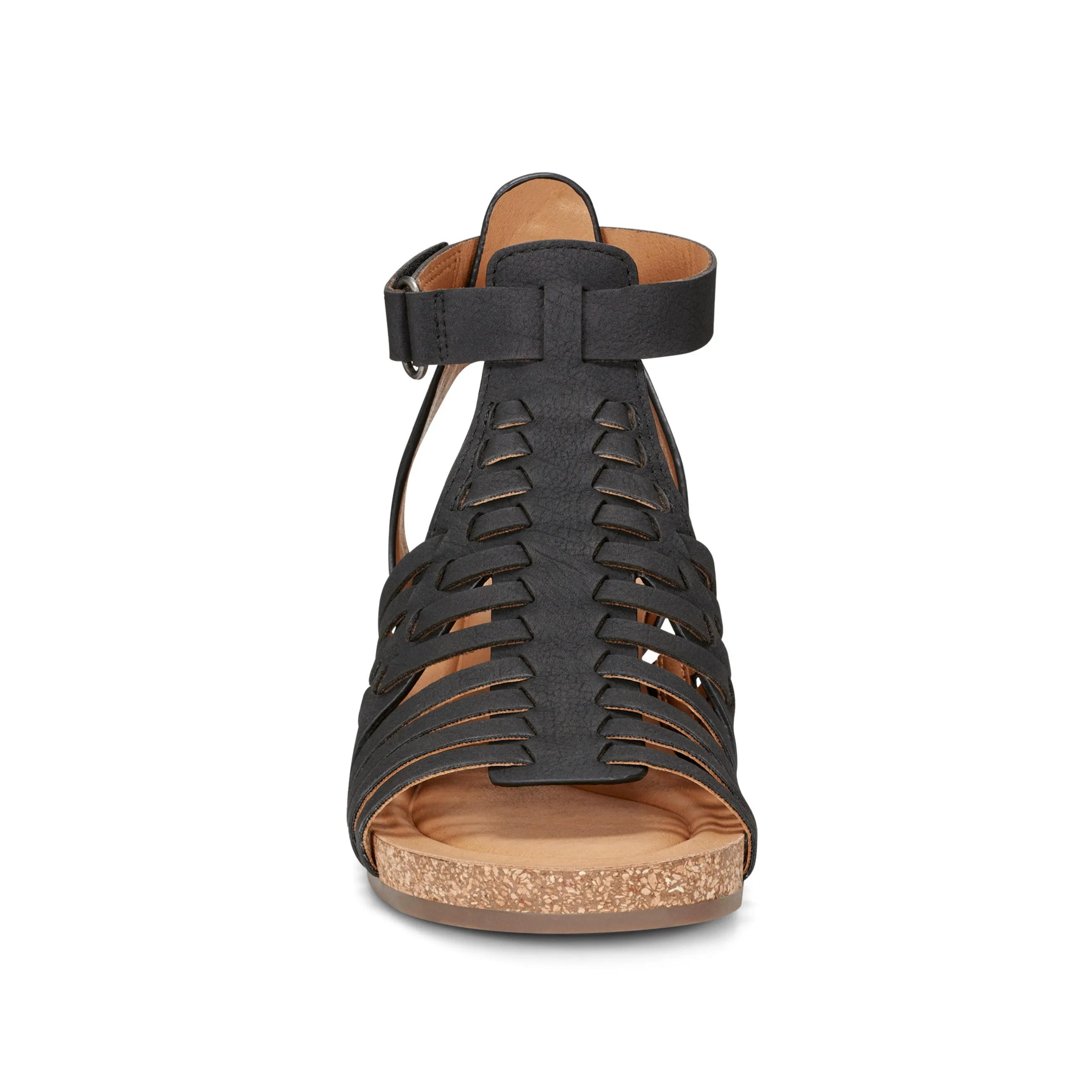 Hot Weather Everyday Shoes Hattie Round Toe Strappy Wedge Sandals