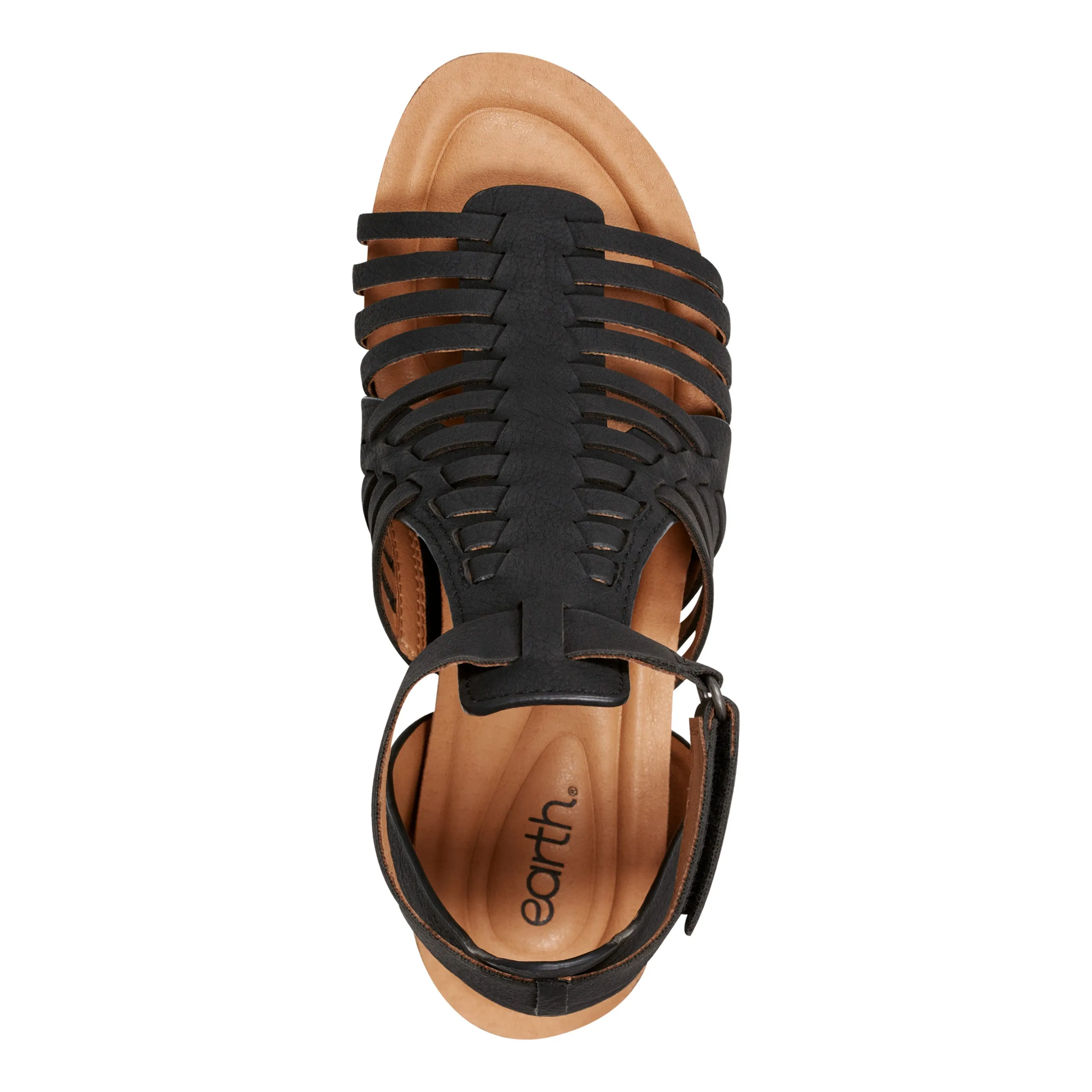 Hattie Round Toe Strappy Wedge Sandals Sunset Stroll Breathable Travel Sandals