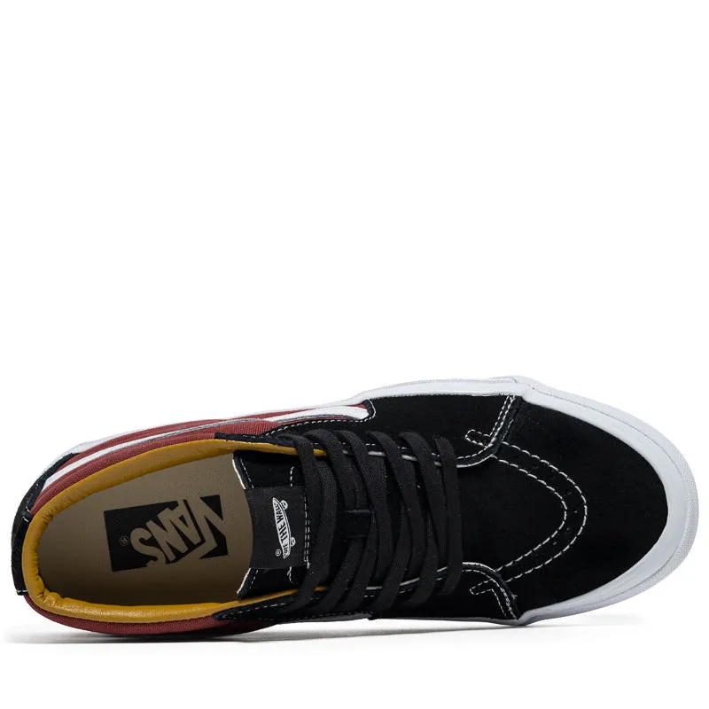 Stretchable Vans Sk8-Mid Reissue 83 LX - Black/Russet Maroon