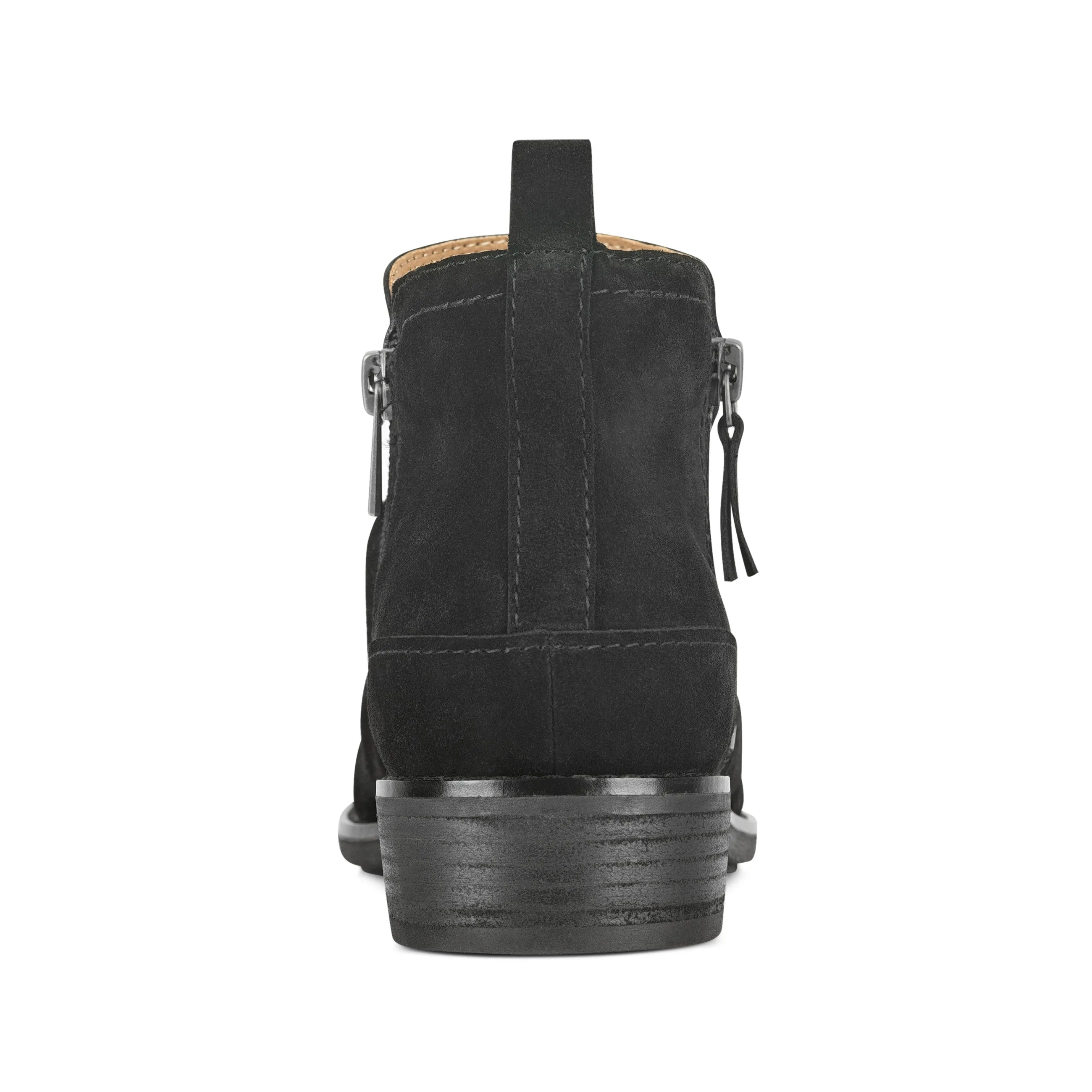 Nadya Round Toe Ruched Casual Booties Work Field Dry Guard