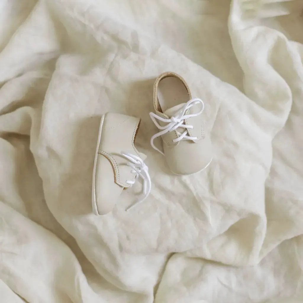 Soft Soled Oxford - Ecru Dry Base