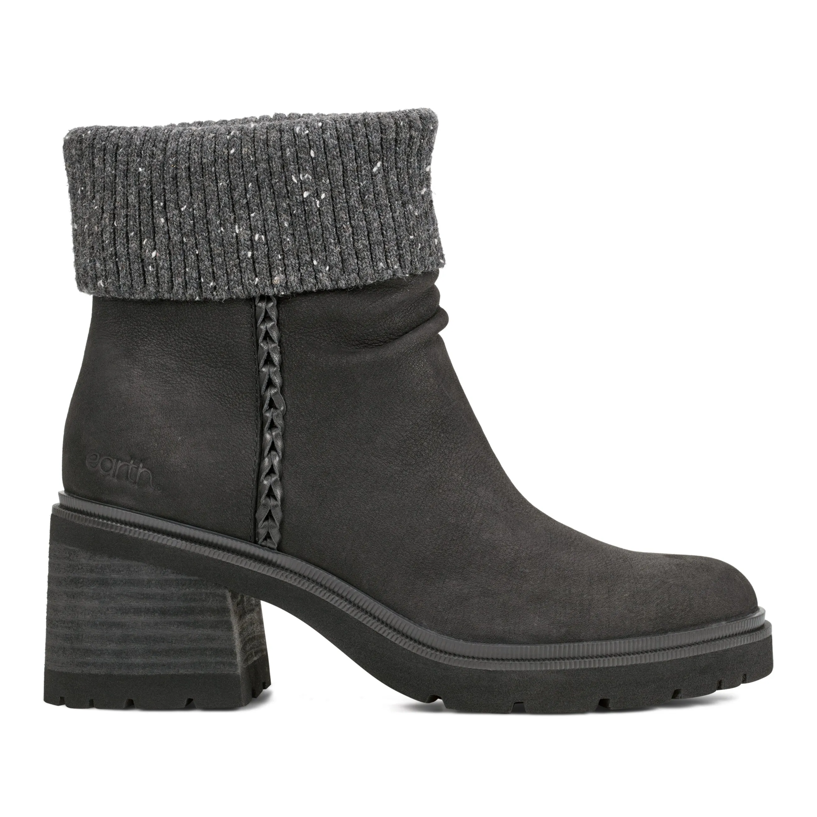 Gresa Waterproof Block Heel Round Toe Casual Booties Street Sound Low Maintenance