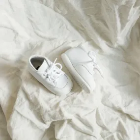 Leather Touch Jamie First Walker - White (Scuff Tip)