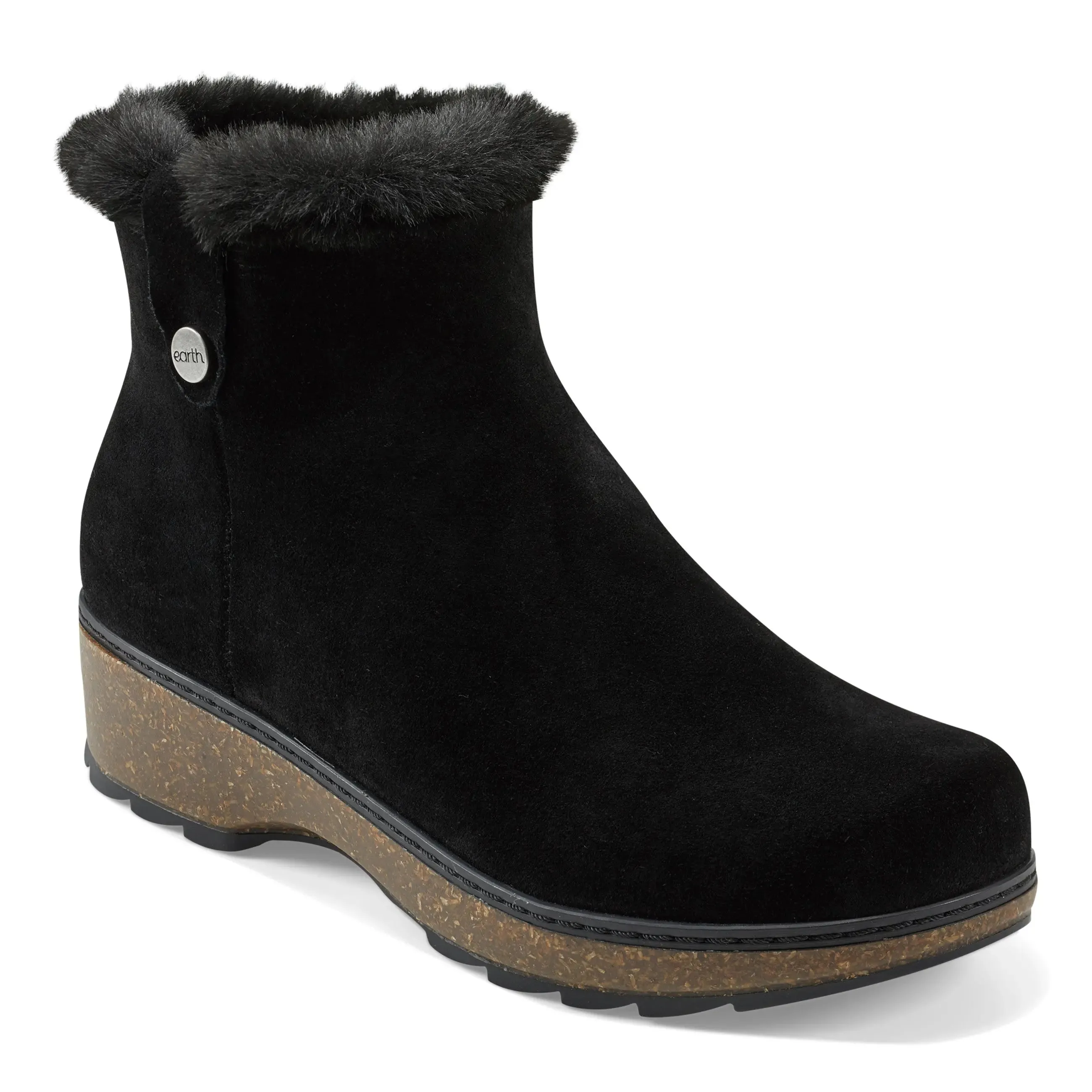 Reinforced toe Kim Cold Weather Round Toe Casual Booties