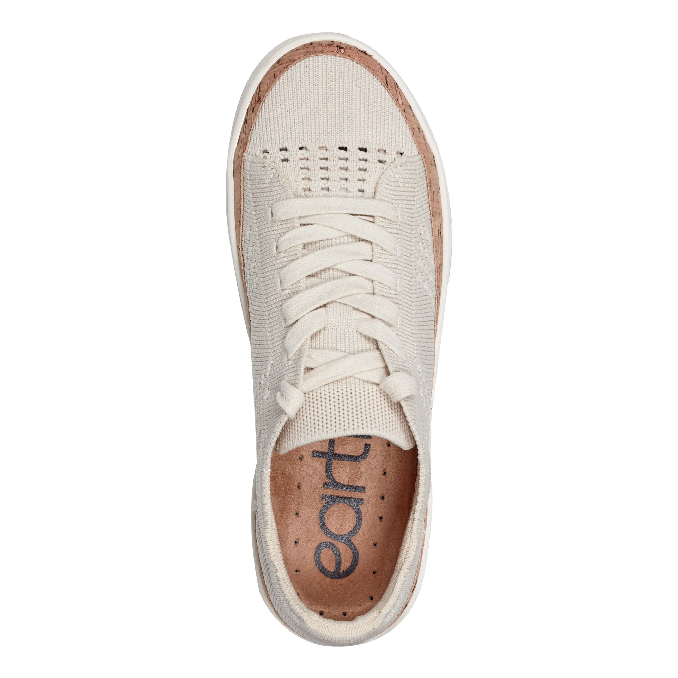 Knight Round Toe Lace-up Casual Sneakers Neat Path