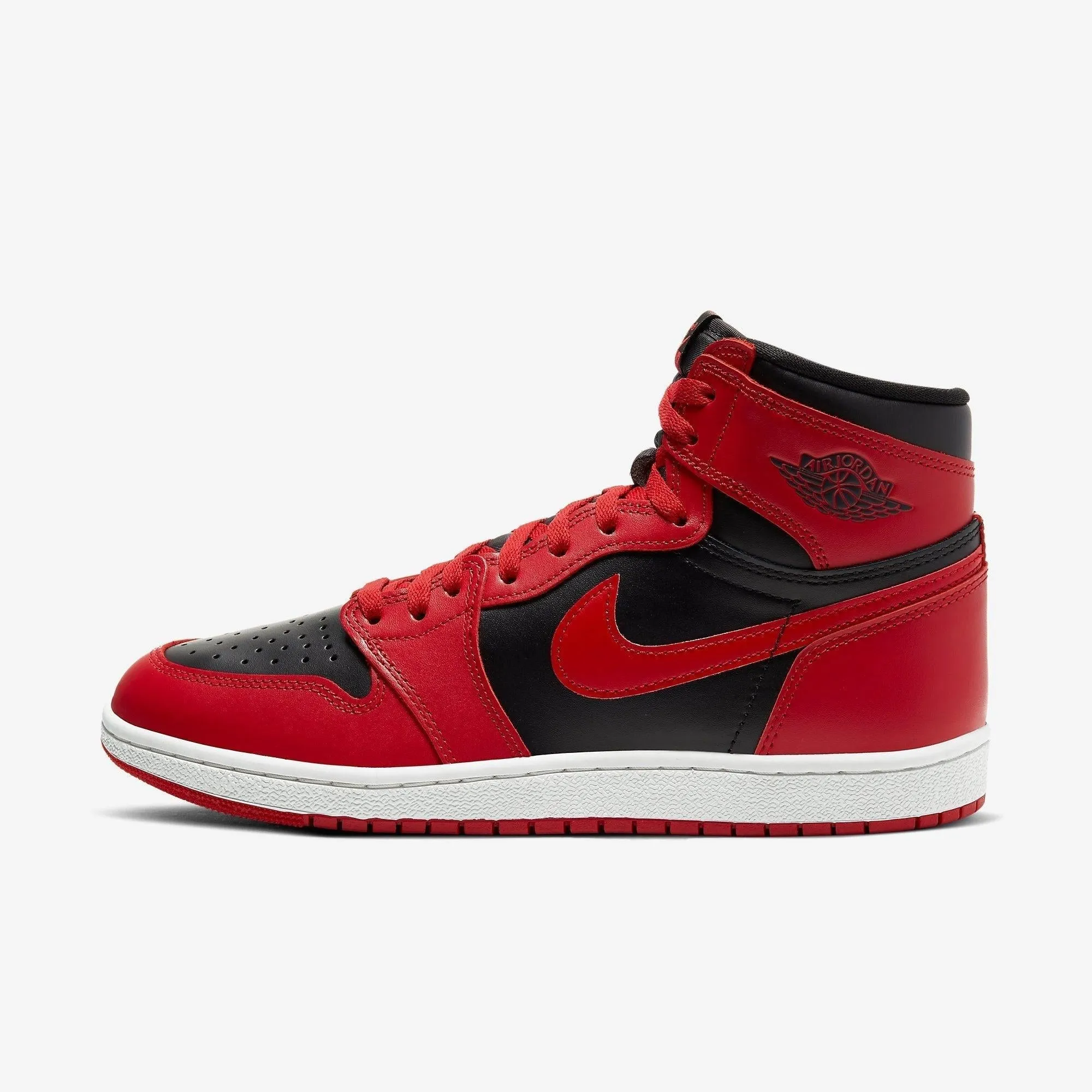 (Men's) Air Jordan 1 Retro High OG '85 'Varsity Red' (Numbered) (2020) BQ4422-600 Asymmetric Lacing Designs