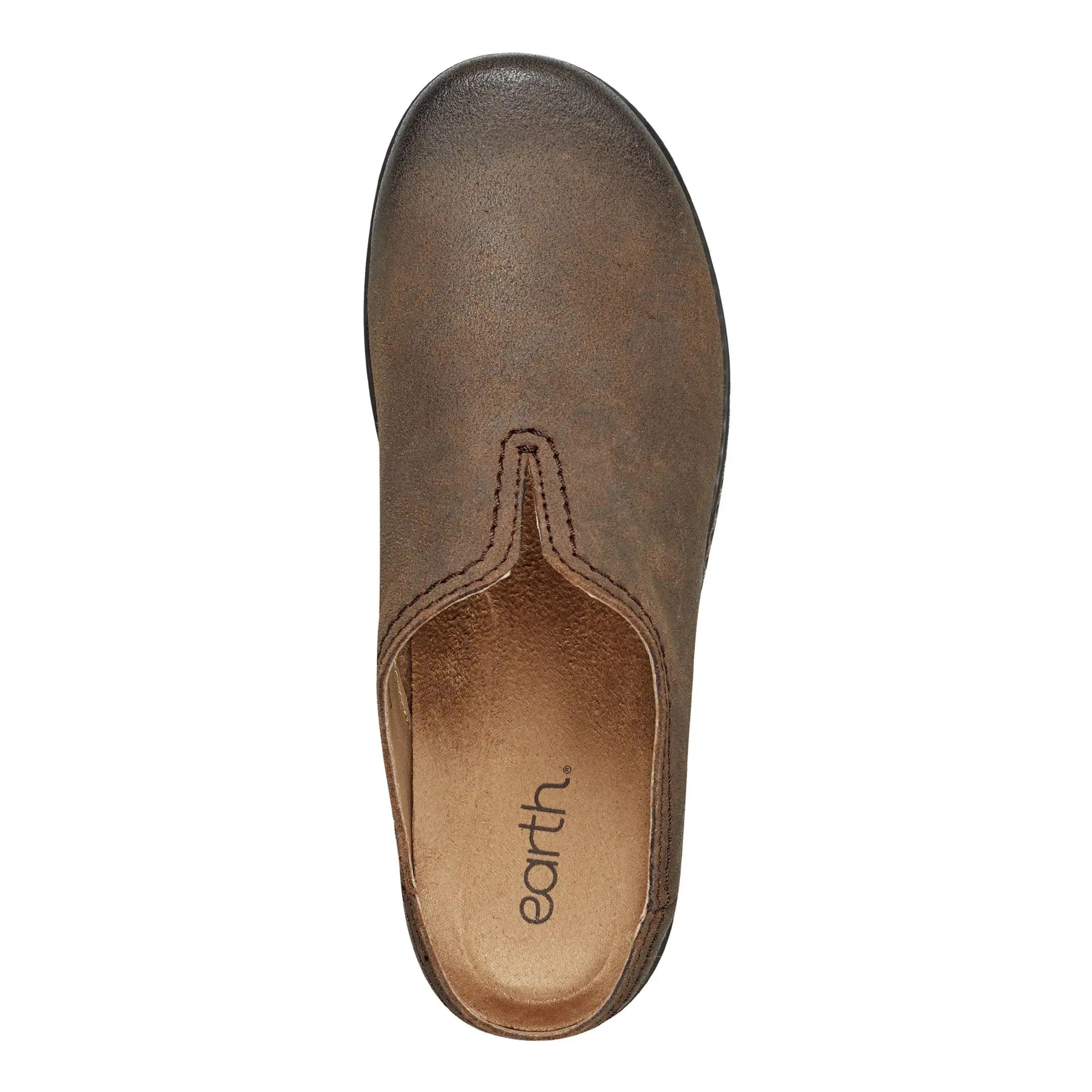 Genuine Leather Fresh Sprint Kolia Round Toe Slip-on Casual Clogs