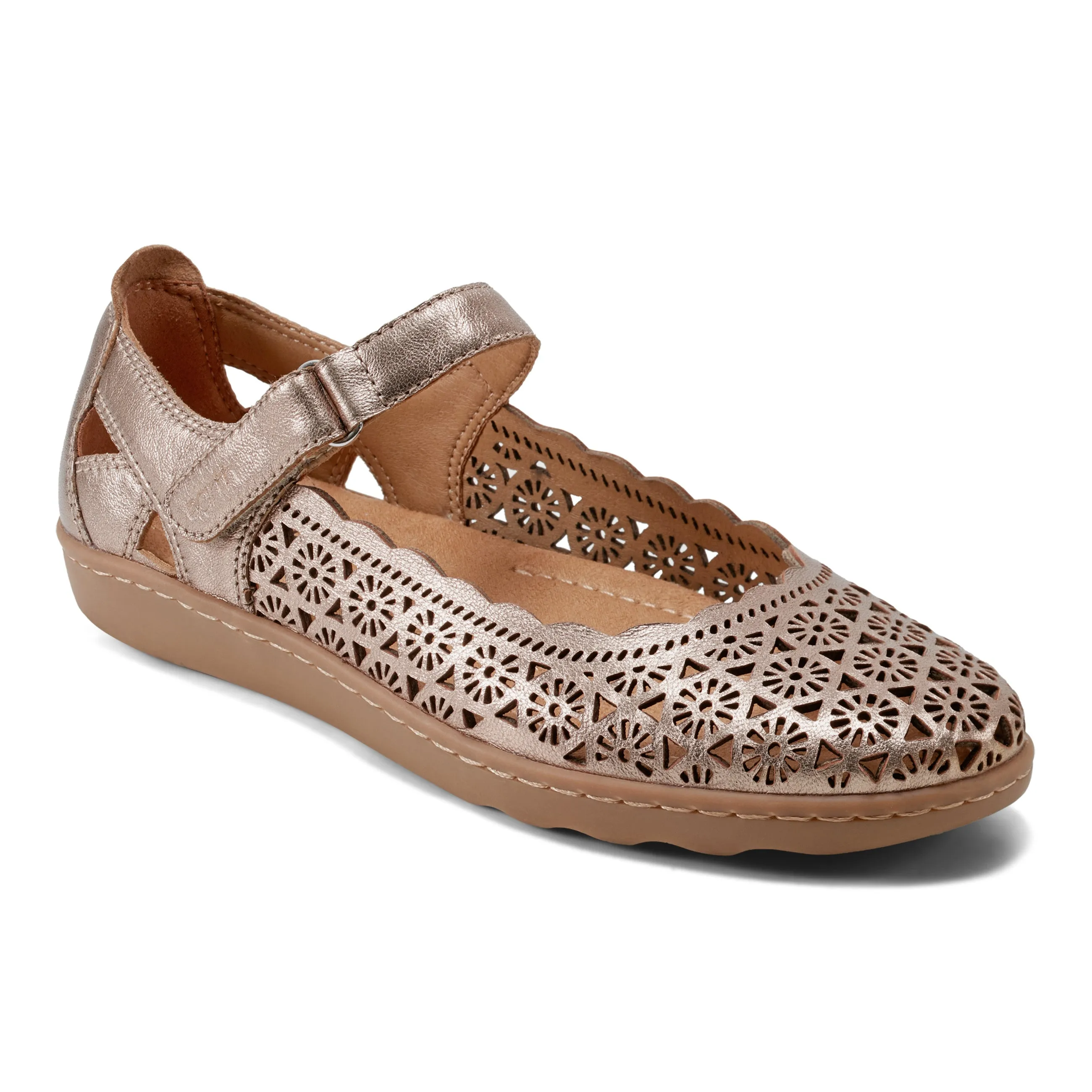 Indoor Wear Lady Perforated Slip-On Ballet Flat
