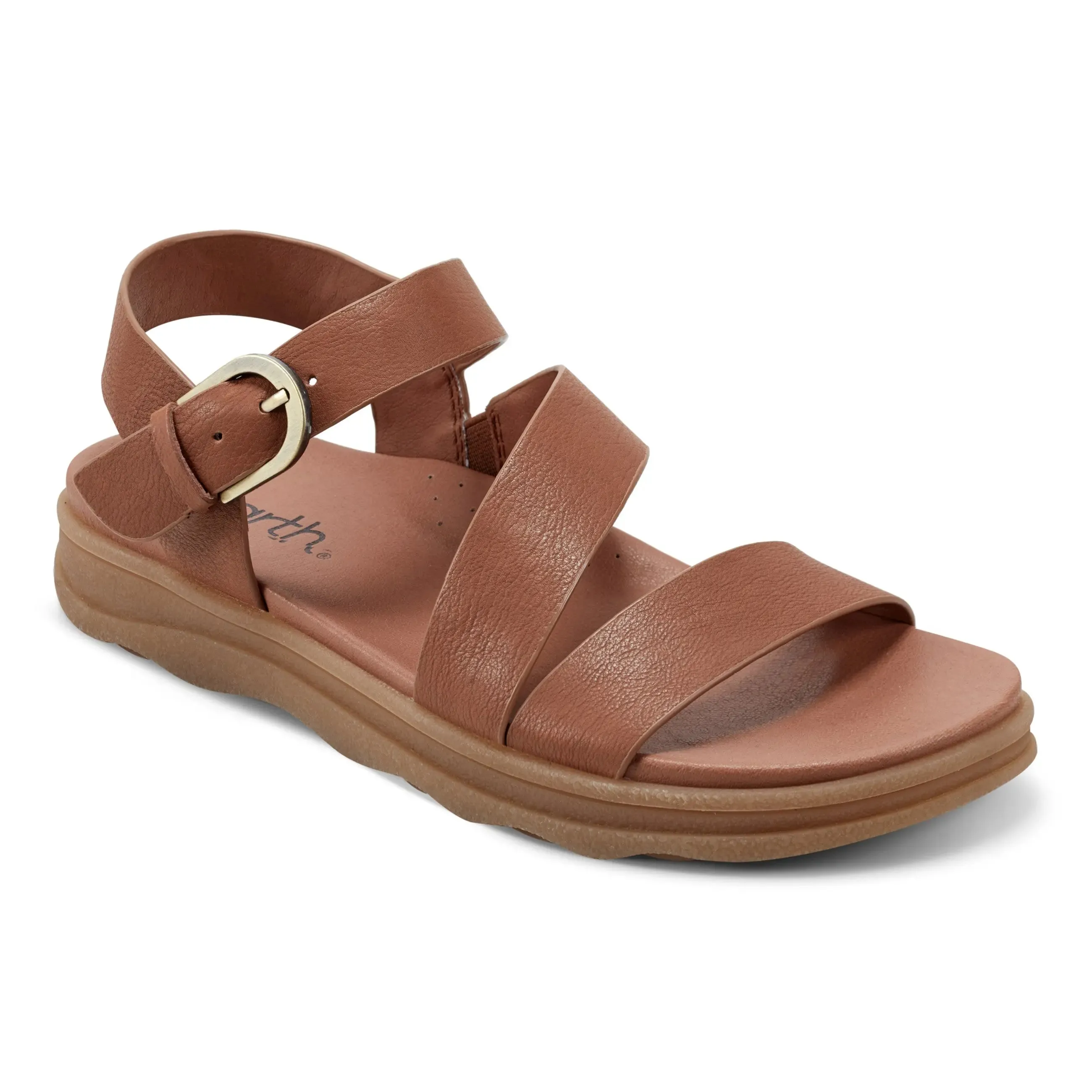 Lainey Casual Strappy Round Toe Flat Sandals All-Purpose Footwear