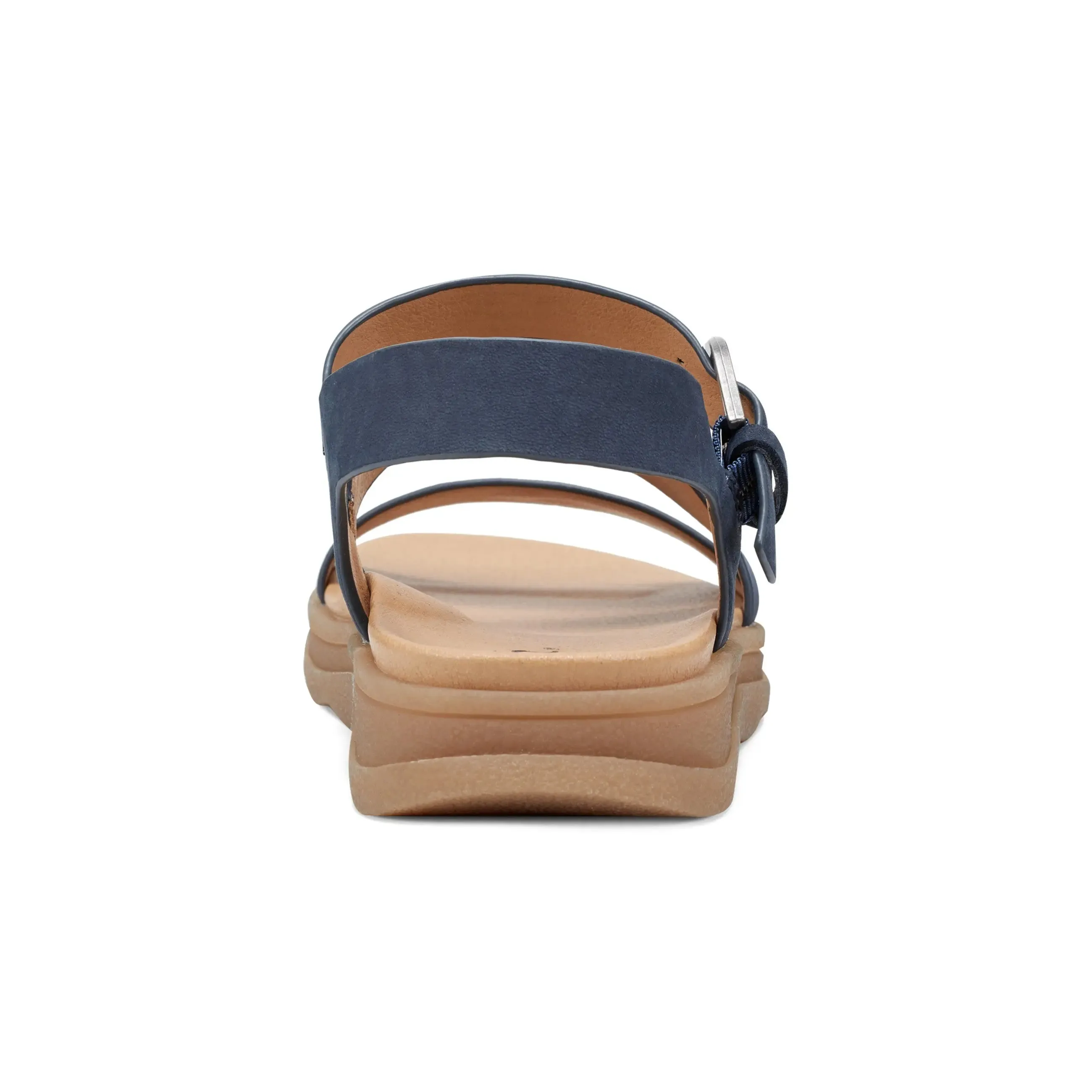 Lainey Casual Strappy Round Toe Flat Sandals Relaxed Open Toe Shoes Soft Step