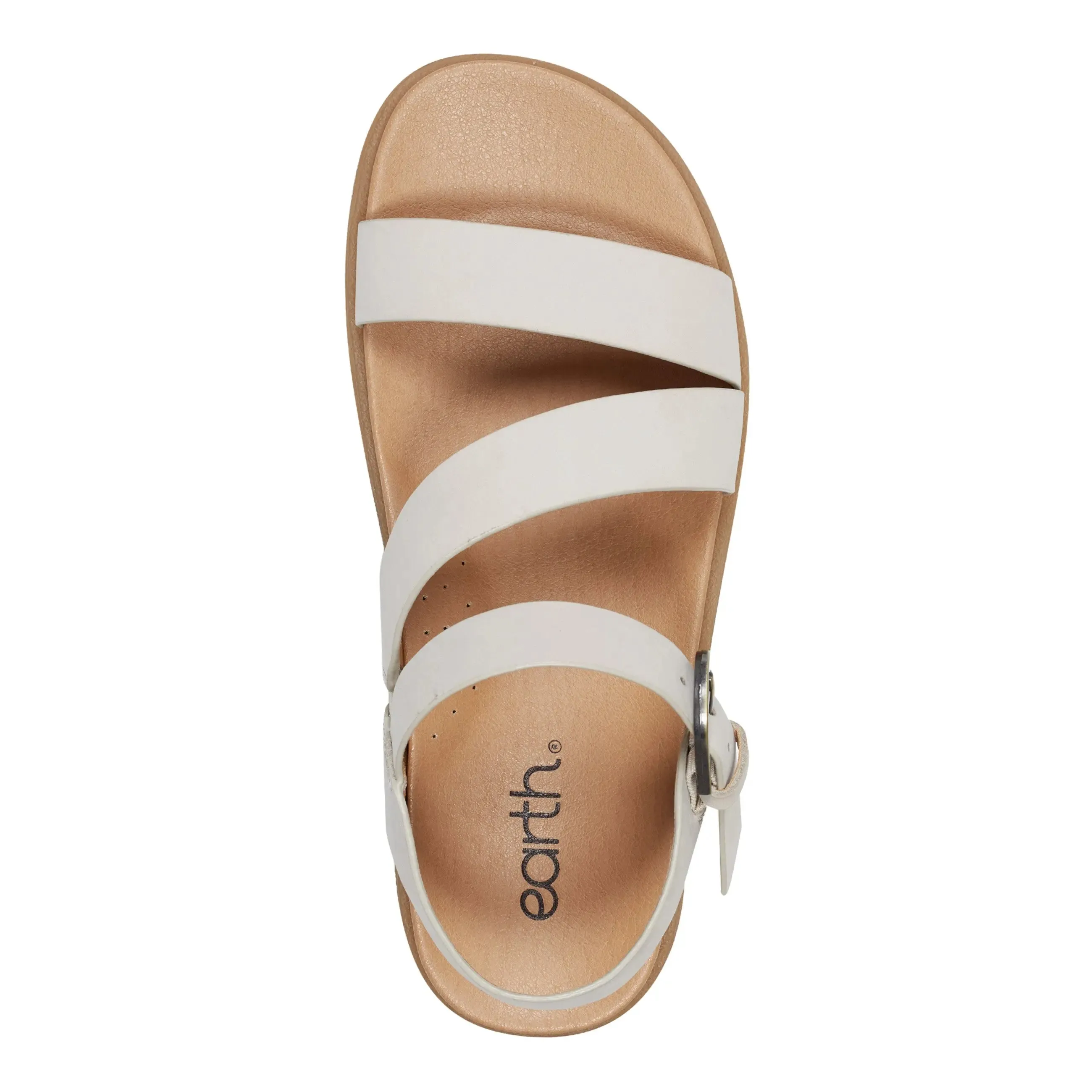 Lainey Casual Strappy Round Toe Flat Sandals Market Walk Hot Day