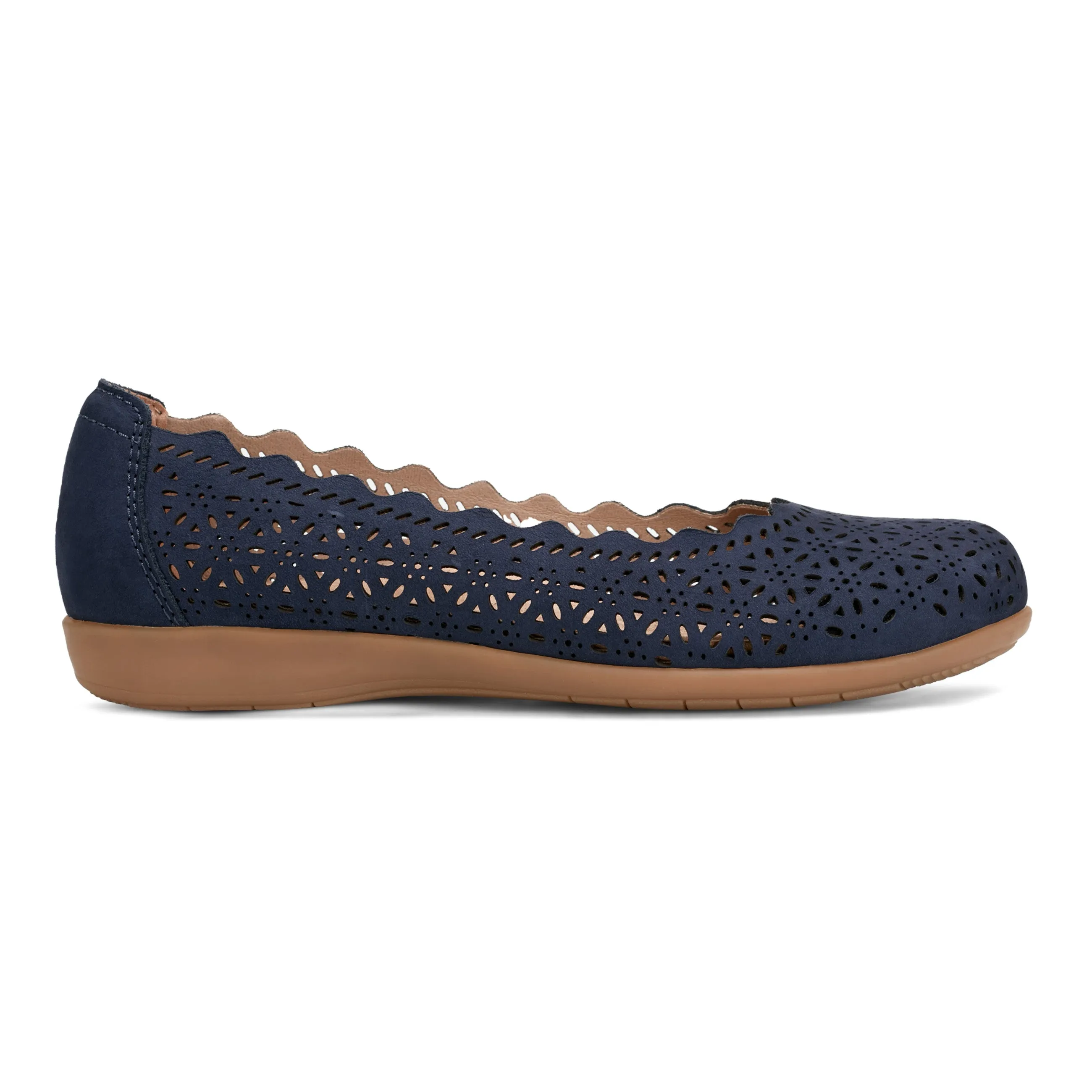Bria Round Toe Casual Slip-on Ballet Flats Neat Lines