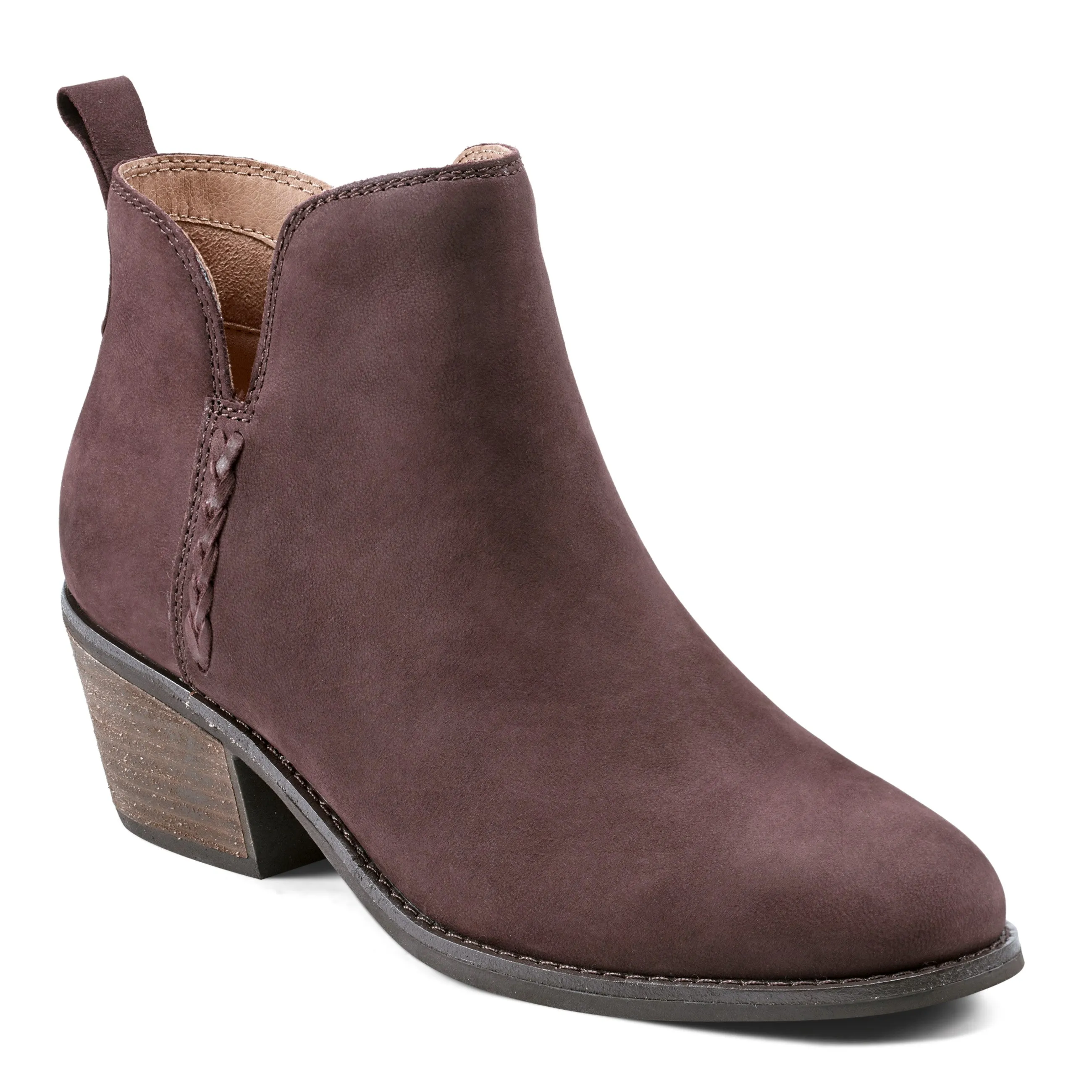 Layered Support Marisole Block Heel Slip-on Casual Booties