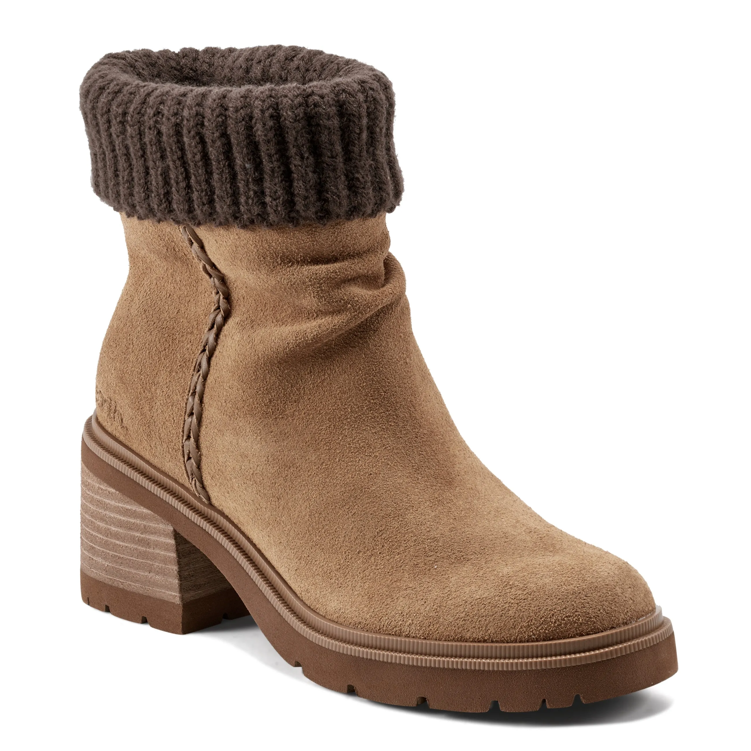 Simple Style Sport Inspired Gresa Waterproof Block Heel Round Toe Casual Booties