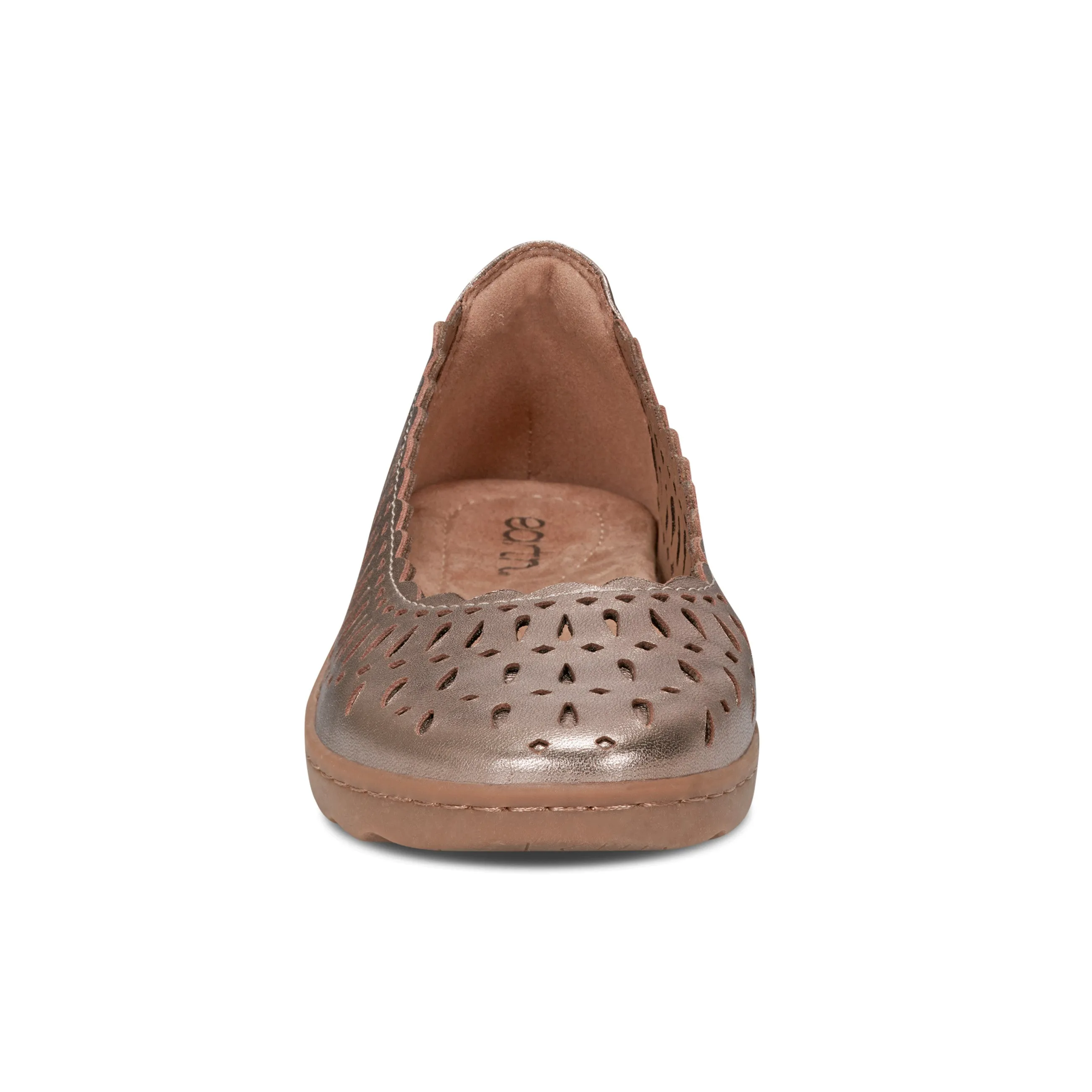 Bead Touch Luna Round Toe Casual Slip-on Ballet Flats