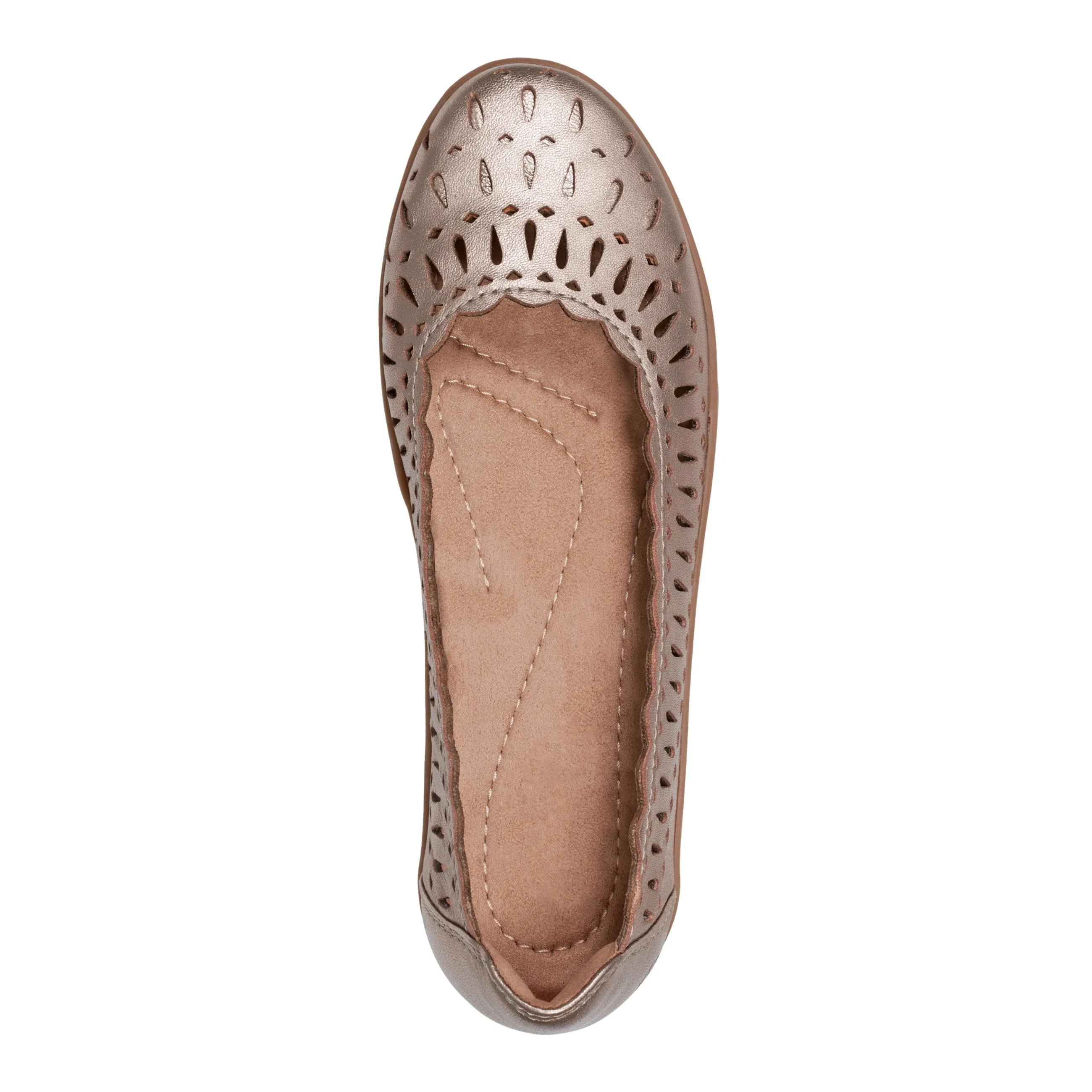 Street Joy Luna Round Toe Casual Slip-on Ballet Flats