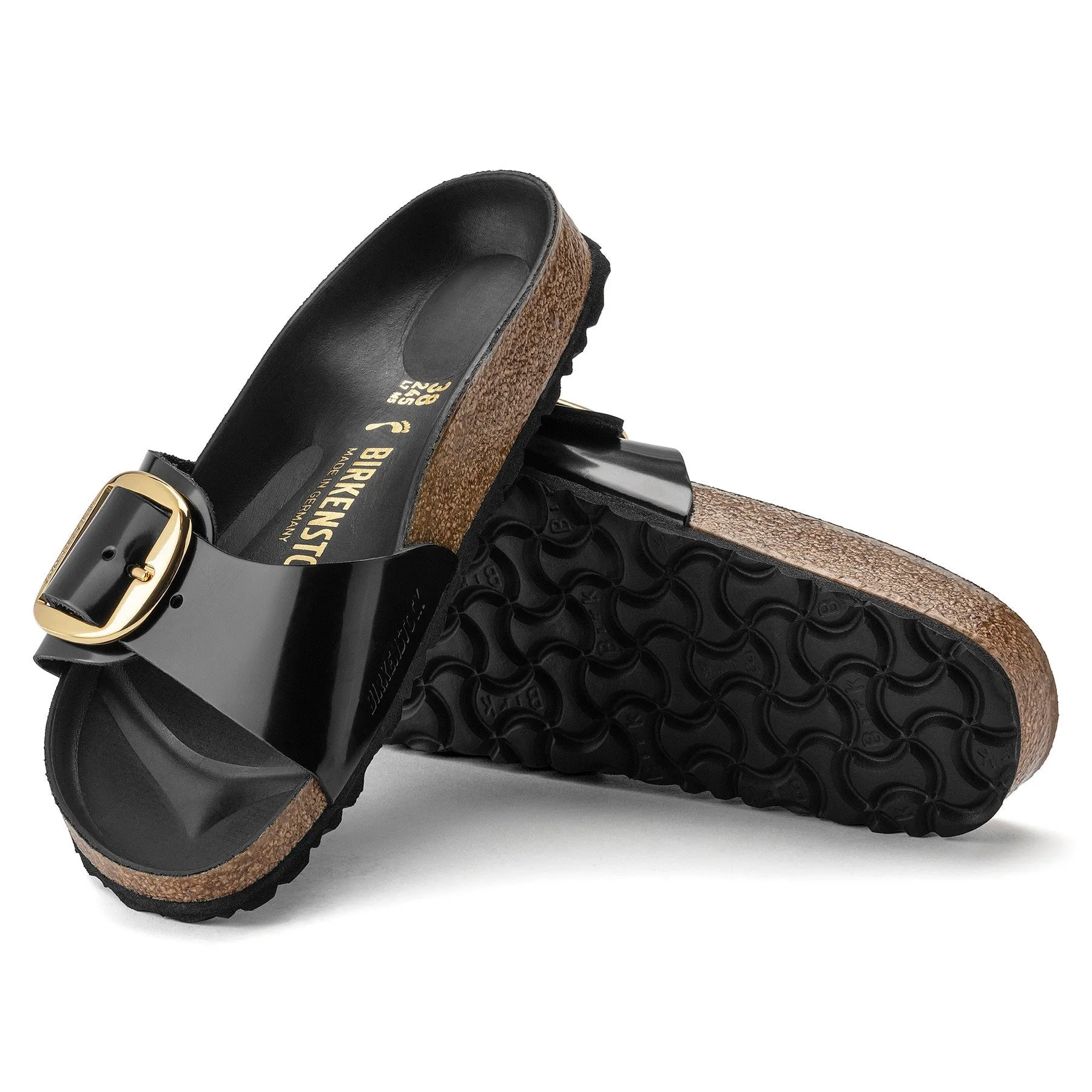 Madrid | Big Buckle | Patent | Black Minimal Style Classic Chic
