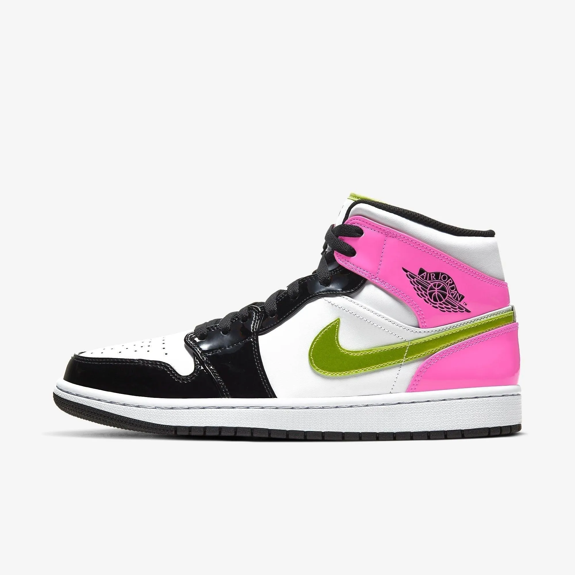 (Men's) Air Jordan 1 Mid SE 'Cyber / Fuchsia' (2020) CZ9834-100 Quick piece Adaptive Fit Technology