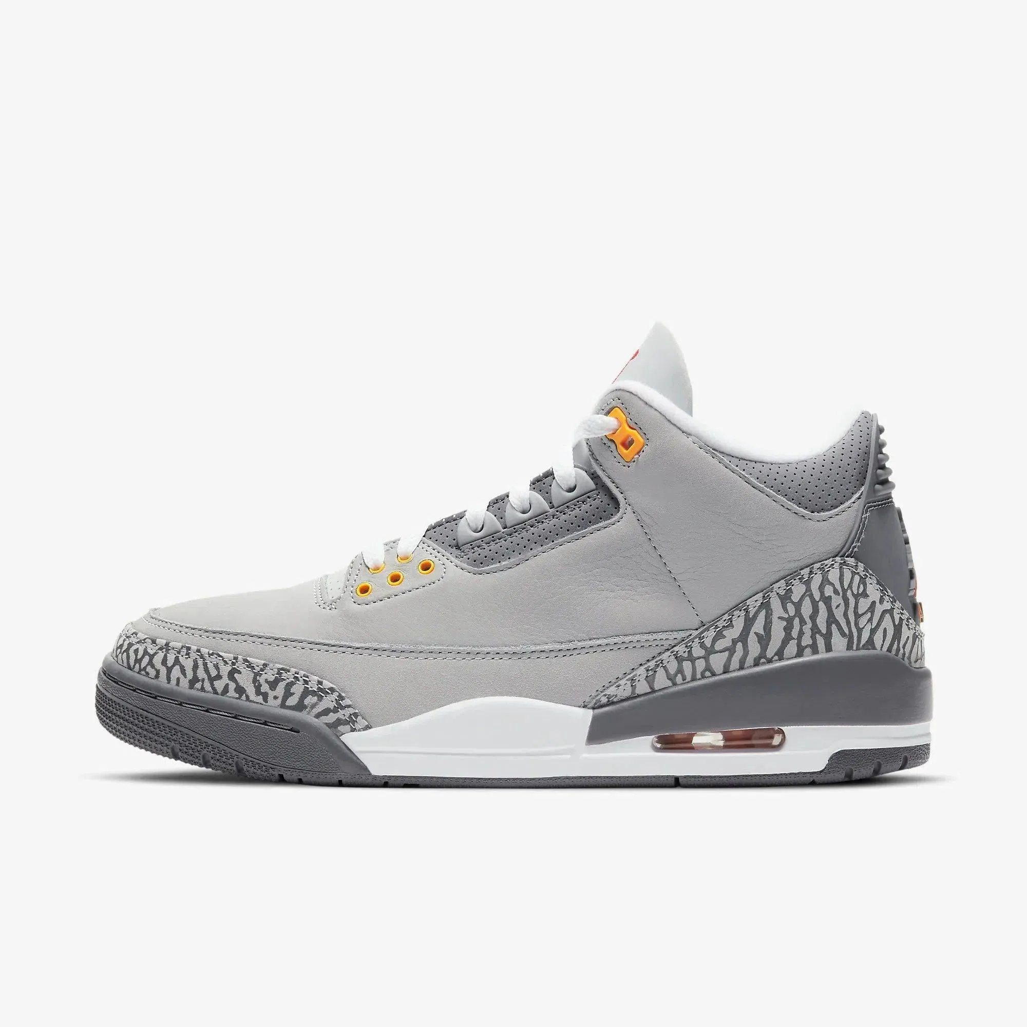 (Men's) Air Jordan 3 Retro 'Cool Grey' (2021) CT8532-012 Enhanced comfort Leather Upper