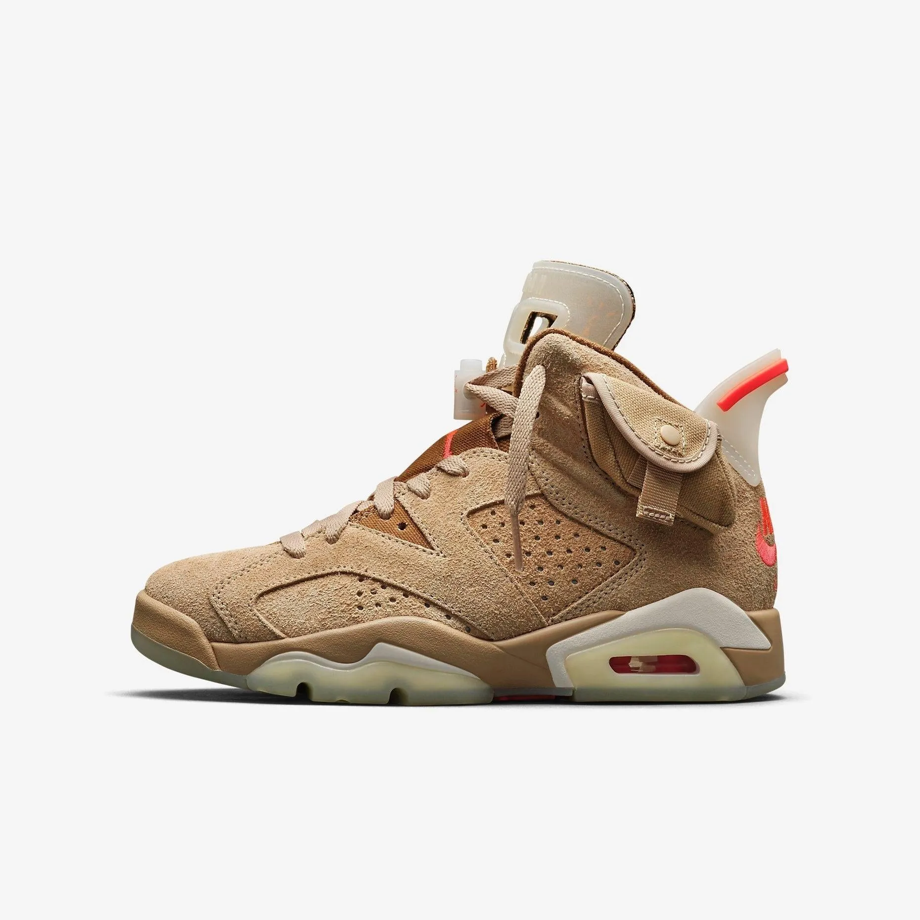 (Men's) Air Jordan 6 Retro SP x Travis Scott 'Cactus Jack British Khaki' (2021) DH0690-200 Secure look