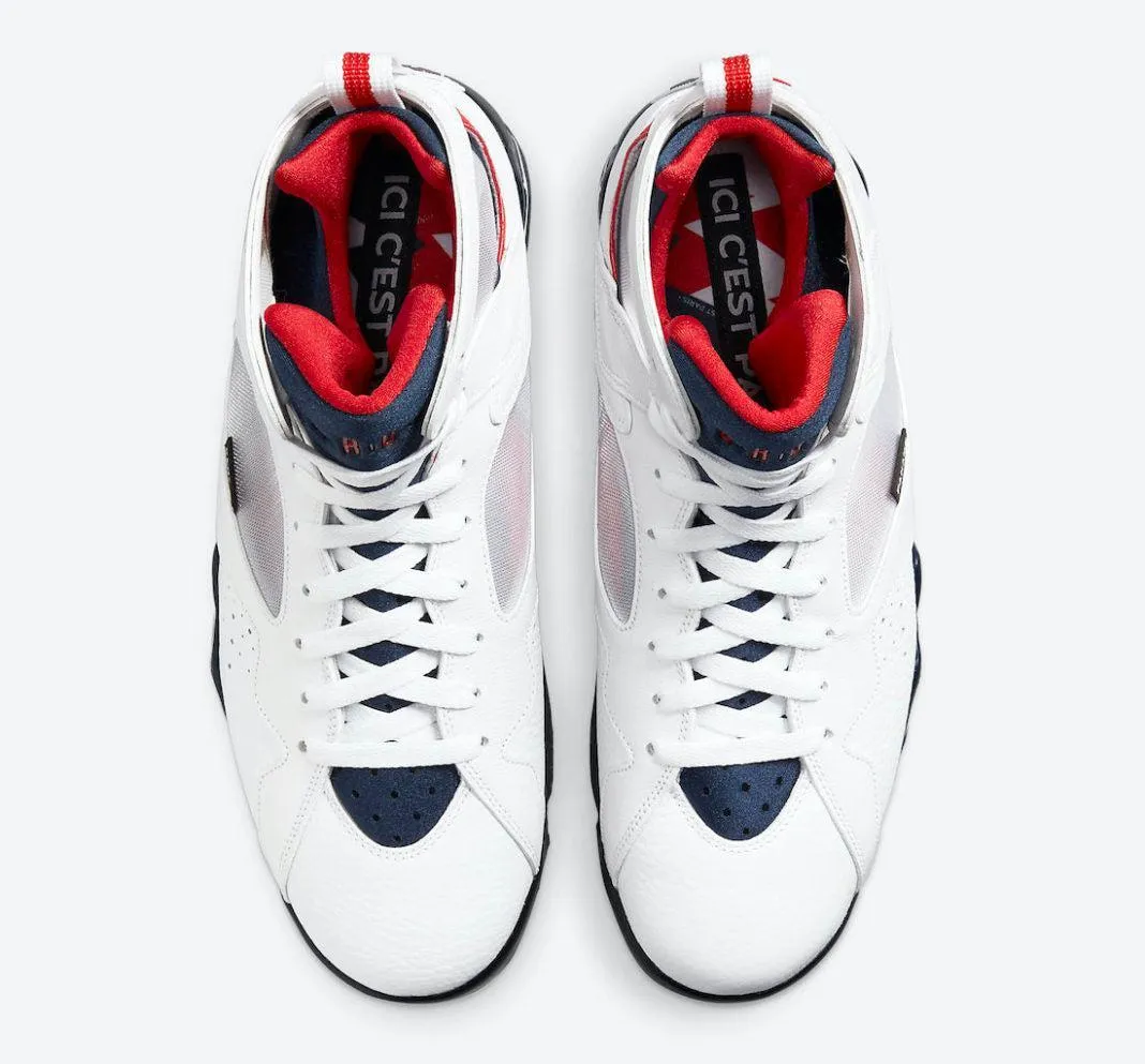 Impact Diffusion Tech (Men's) Air Jordan 7 Retro BCFC 'PSG Paris Saint-Germain' (2021) CZ0789-105 Comfort Padding Around Ankle