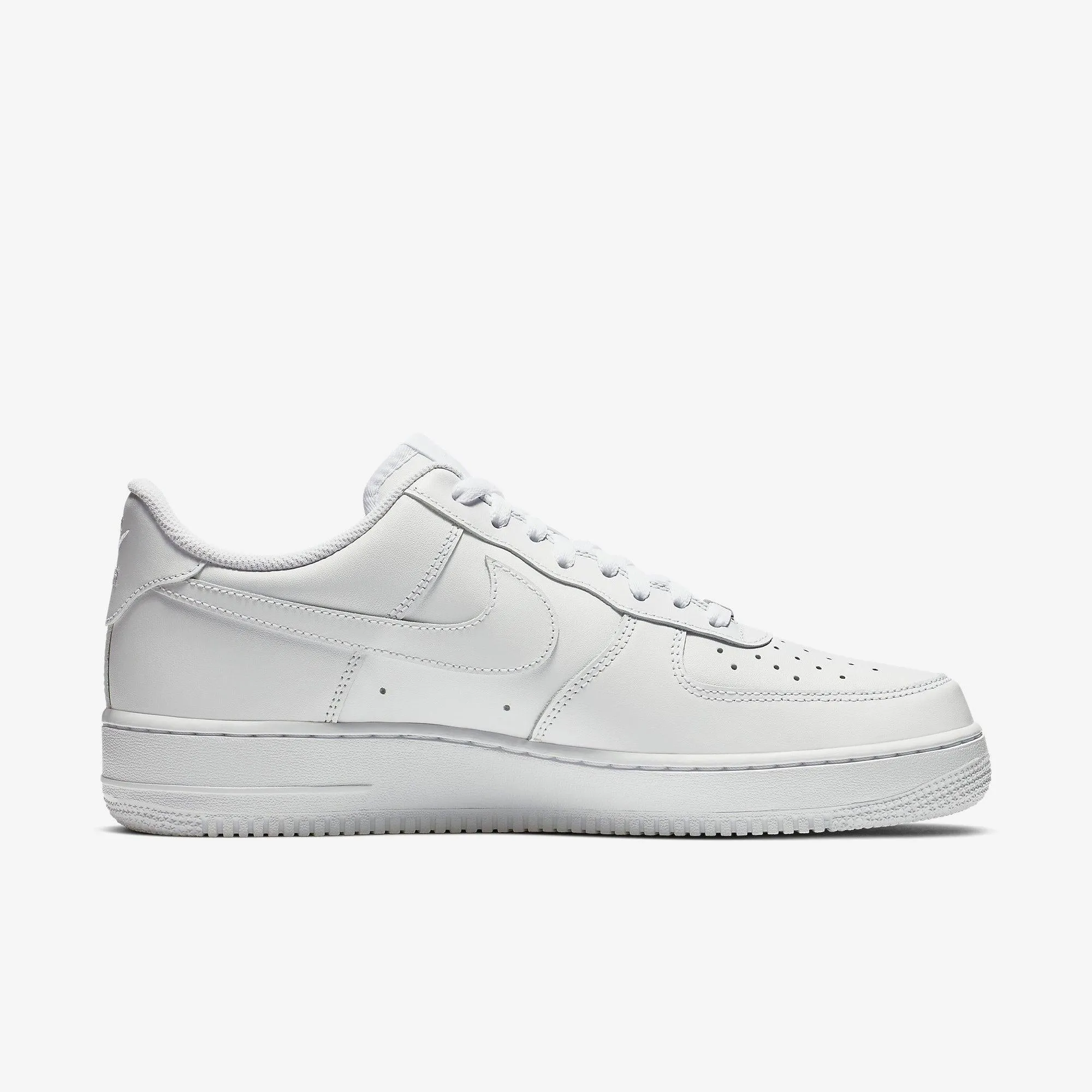 (Men's) Nike Air Force 1 Low '07 'Triple White' (2020) CW2288-111 Slip   On Style Velcro Strap Rolling Motion