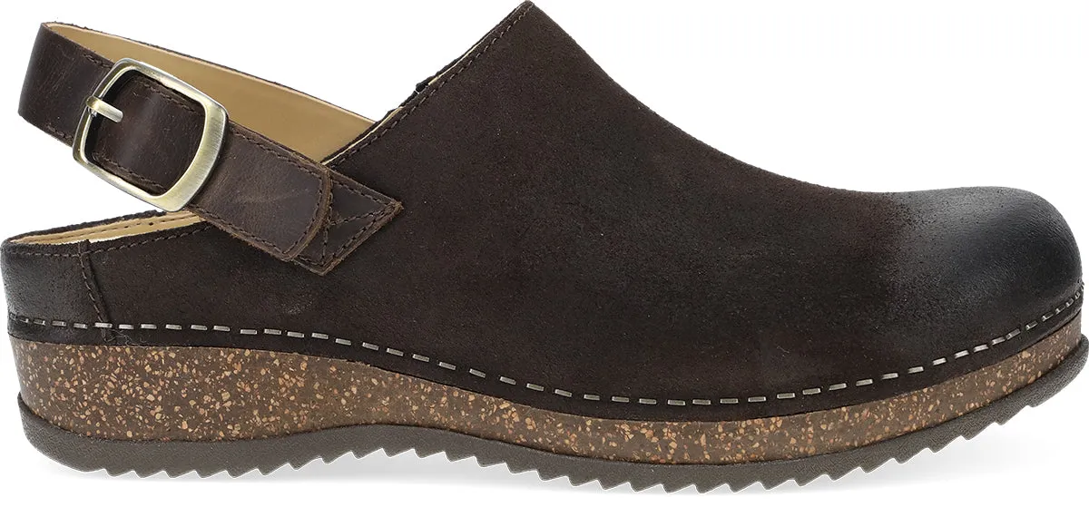 Merrin Chocolate Burnished Suede Flex Step Street Cool