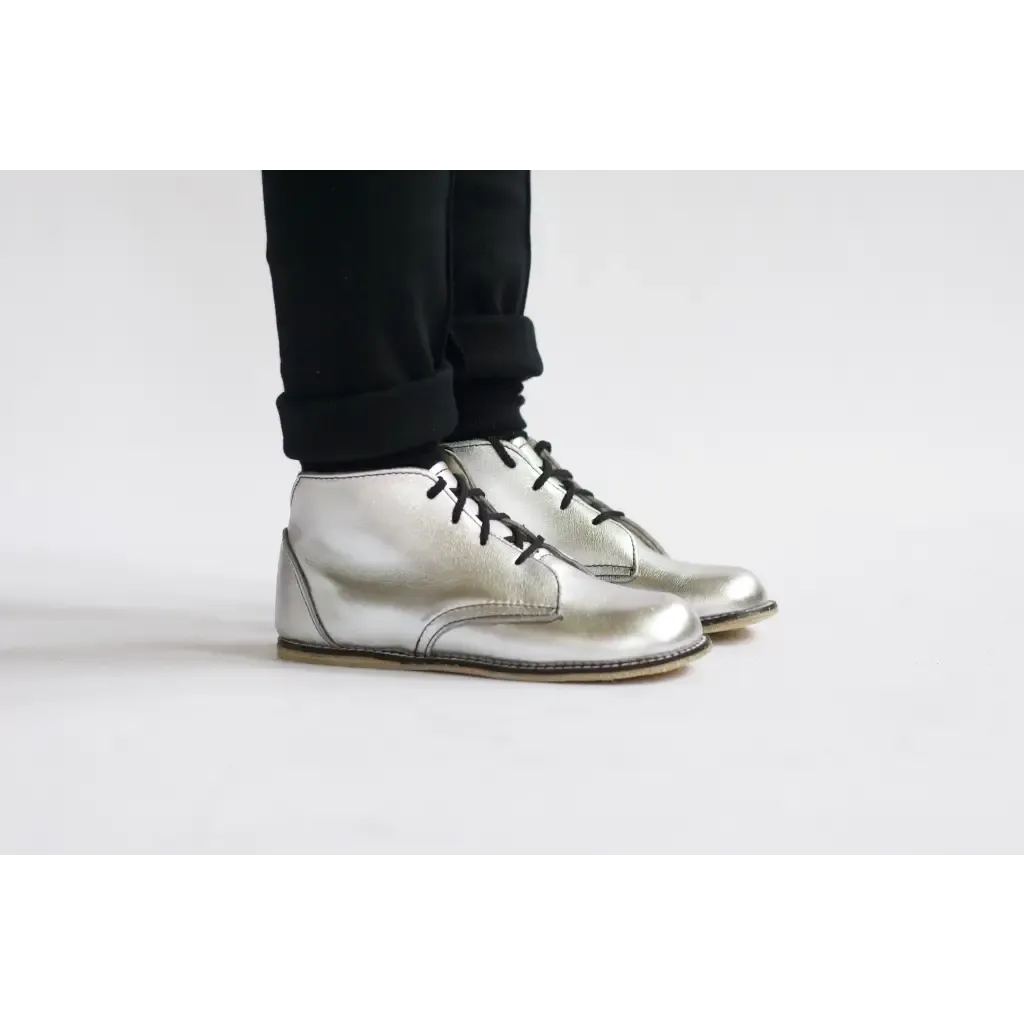 Feather Light Morning Walk All Activity Milo Boot - Silver (leather sole)