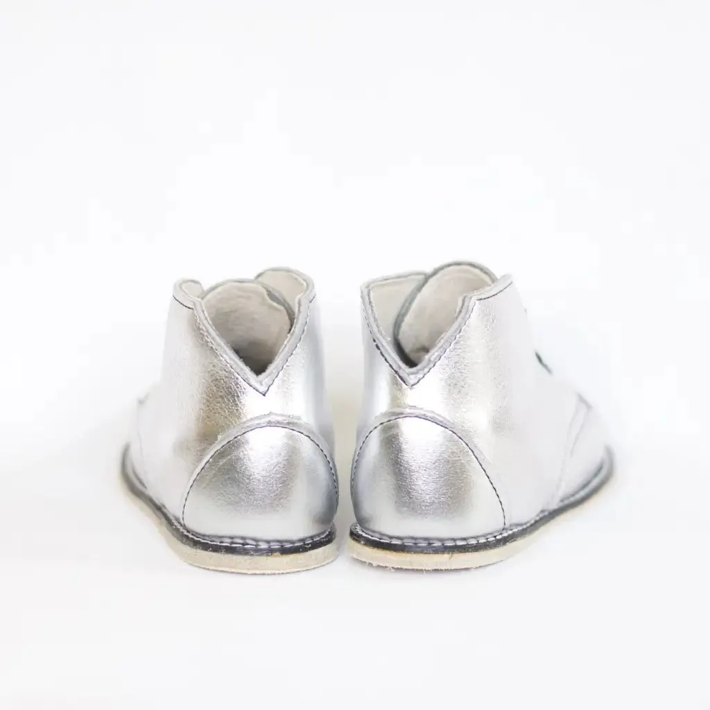 CushionedSole Milo Boot - Silver (leather sole)