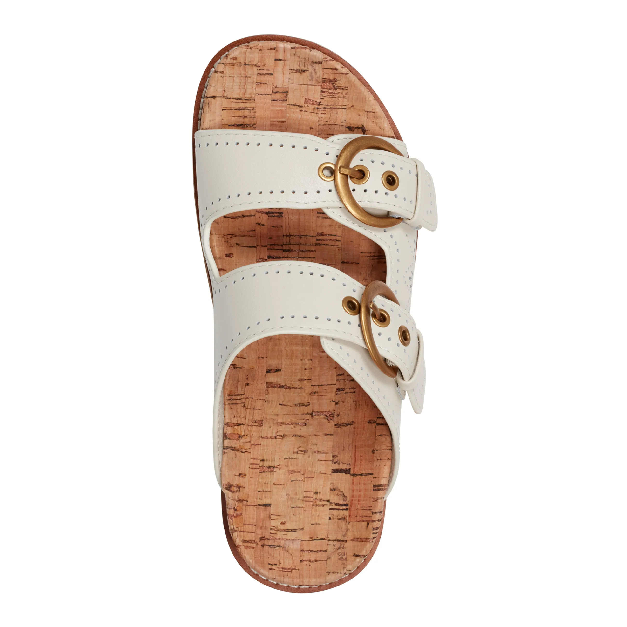 Classic Travel-Ready Shoes Francii Round Toe Casual Slip-on Flat Sandals