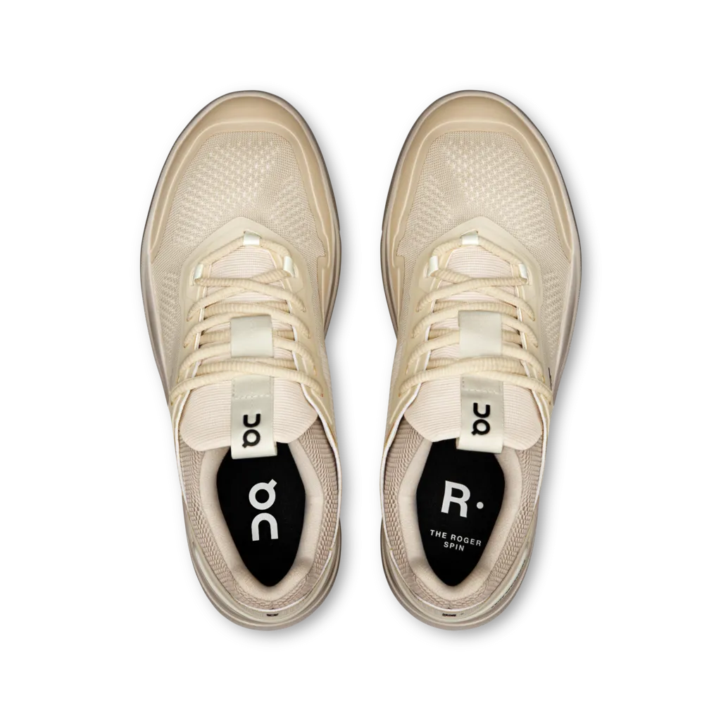 ON CLOUD THE ROGER Spin Womens Sand | Ivory 3WD11481485 Stretch Fabric Travel Light Daily Walk