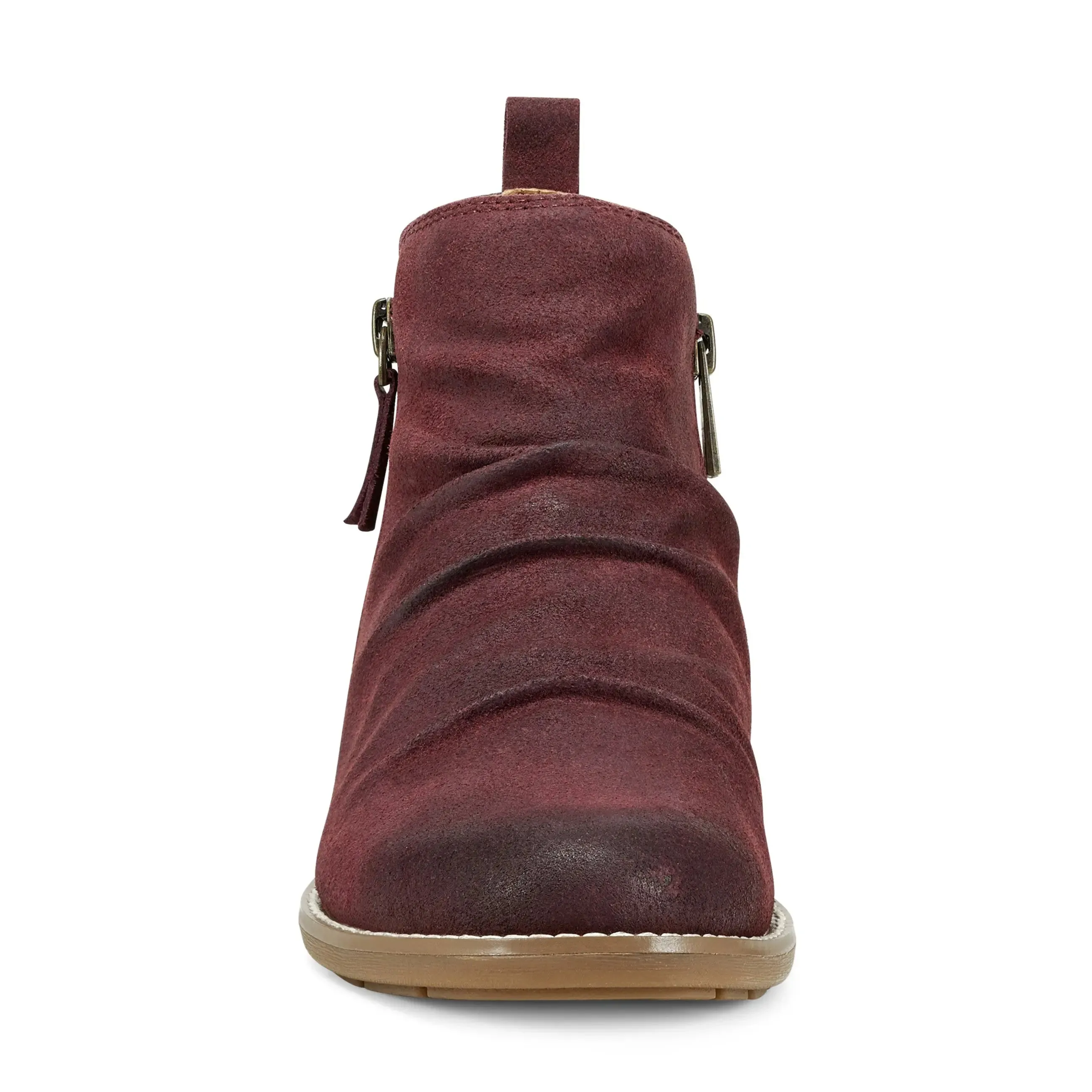 Nadya Round Toe Ruched Casual Booties Outdoor Function