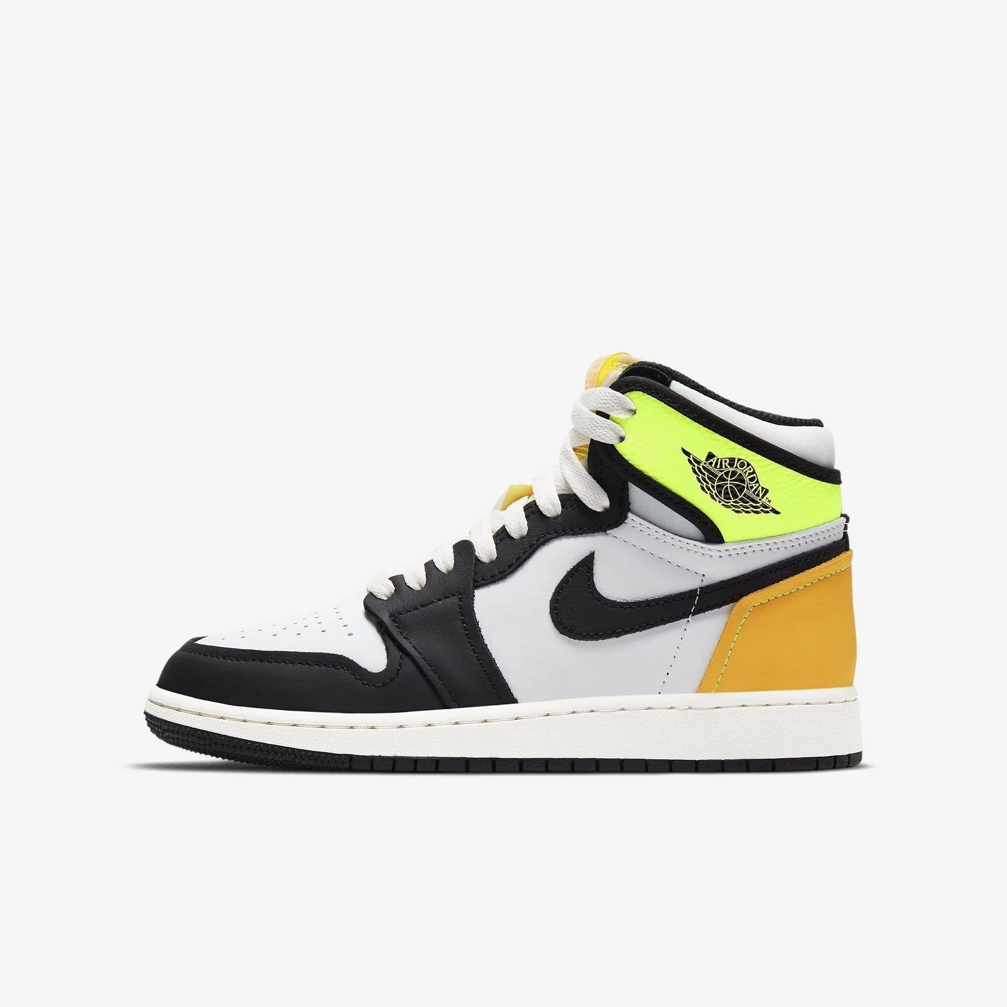 (GS) Air Jordan 1 Retro High OG 'Volt / Gold' (2021) 575441-118 Athletic Fit Stride Boost