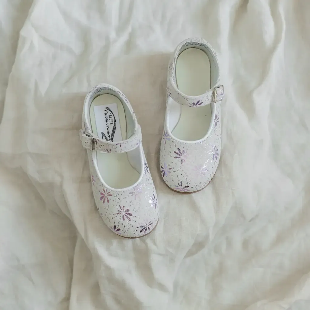 Riley Mary Jane - Pink Glitter Matte Edge