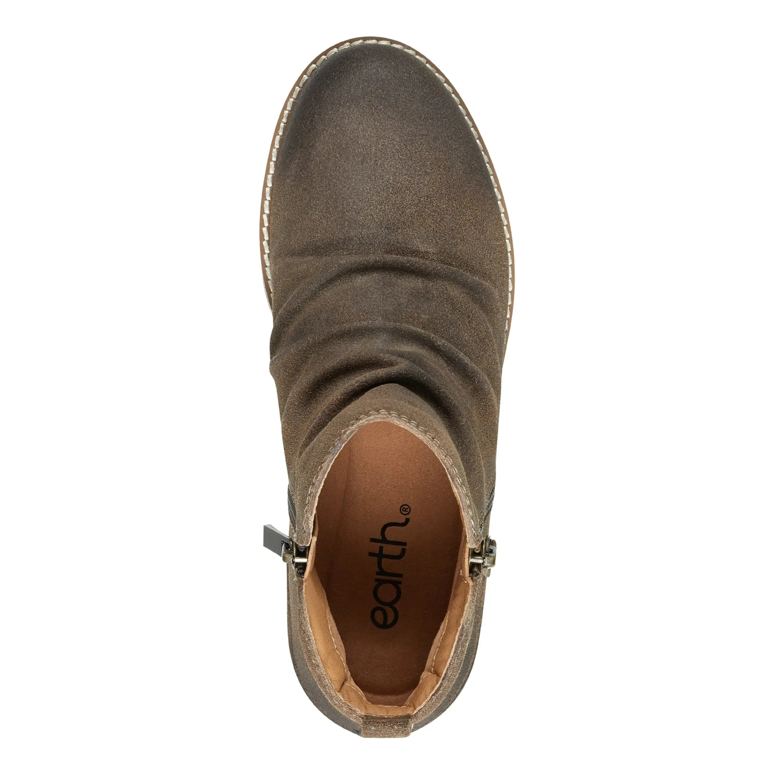 Nadya Round Toe Ruched Casual Booties Slip Resistant Night Travel