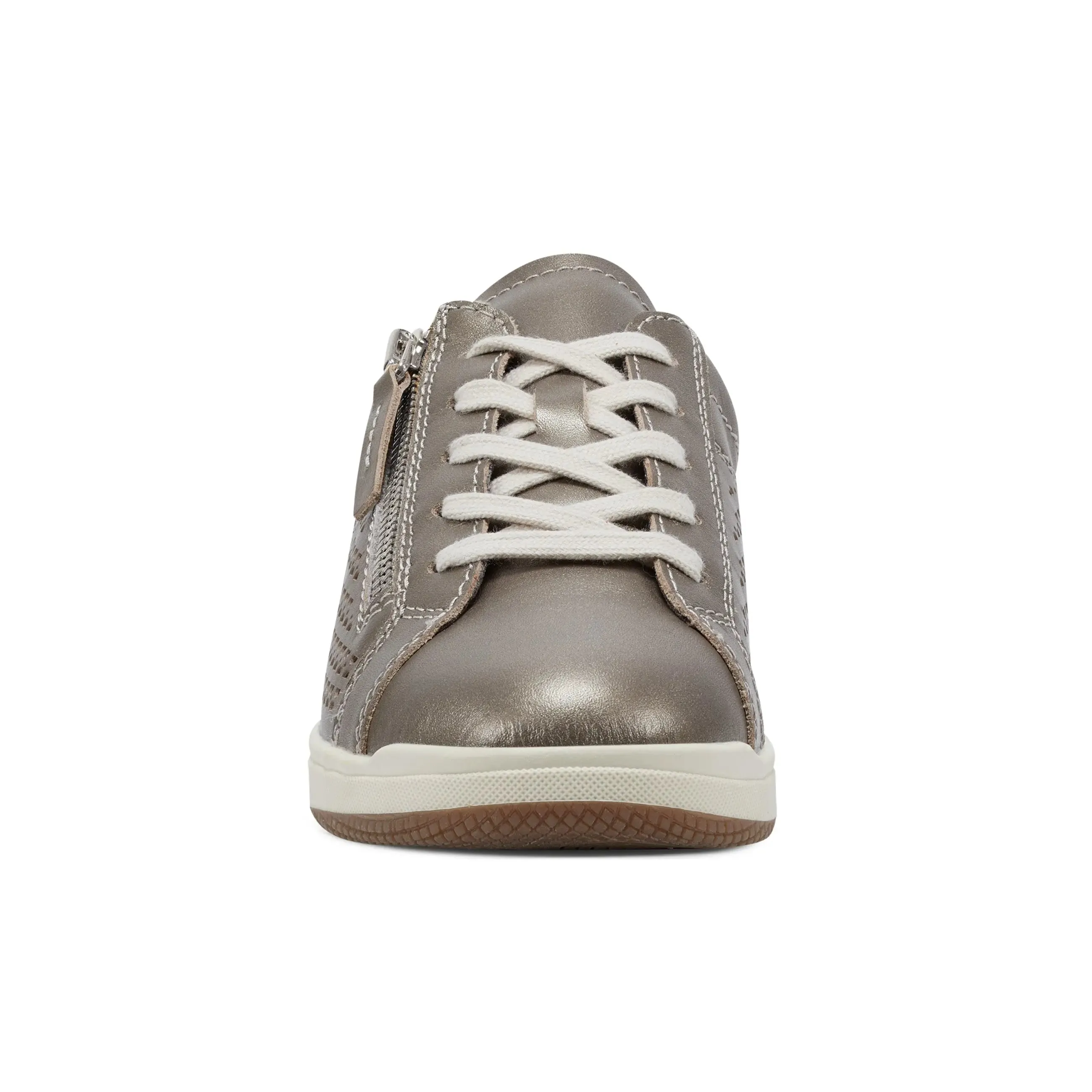 durable soles Soft Padding Netta Round Toe Casual Lace-up Sneakers