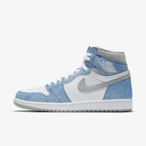 (Men's) Air Jordan 1 Retro High OG 'Hyper Royal' (2021) 555088-402 Microperforated Vamp Smooth Ease
