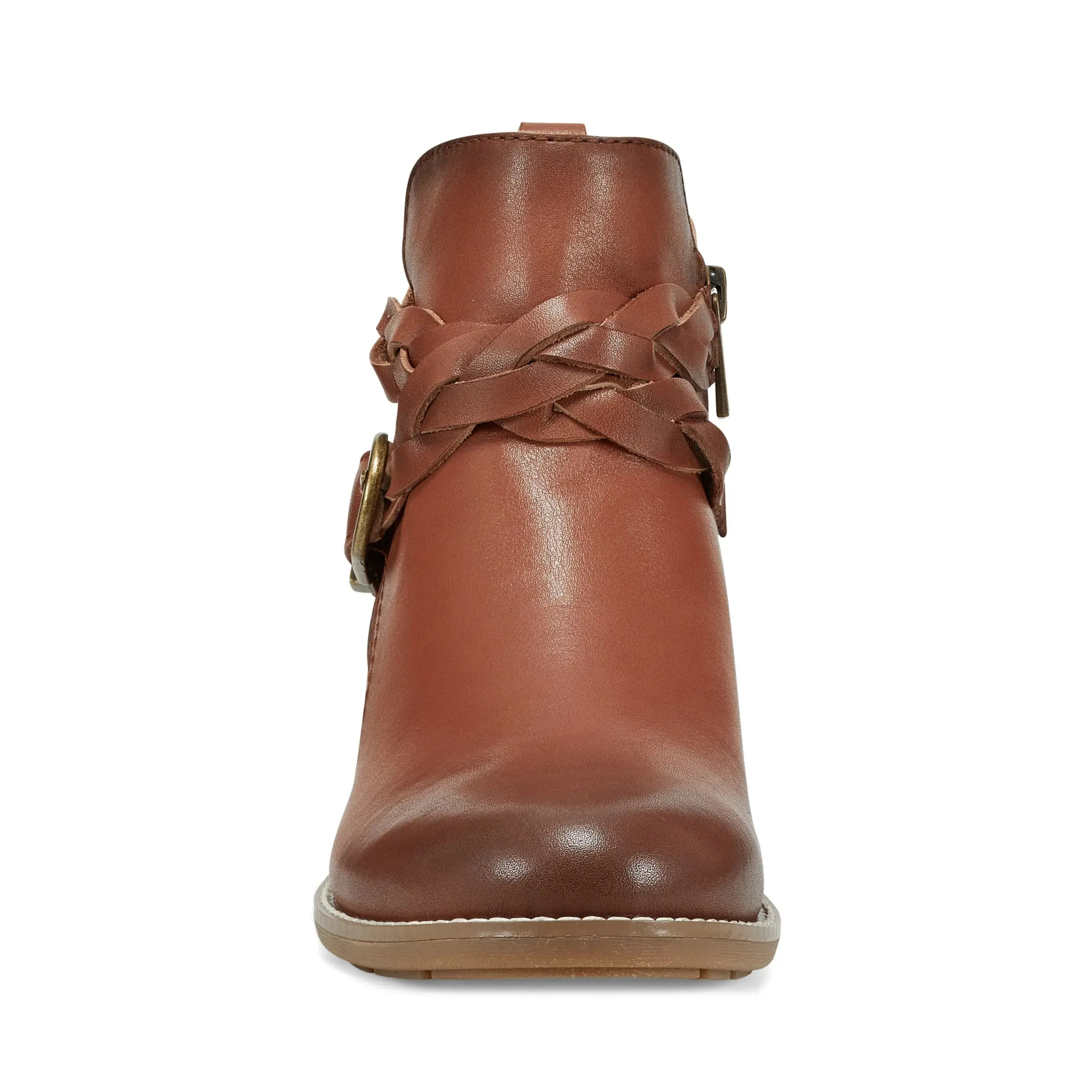 Nicole Round Toe Stacked Heel Casual Booties Tight Fit Eco Material Trail Runner