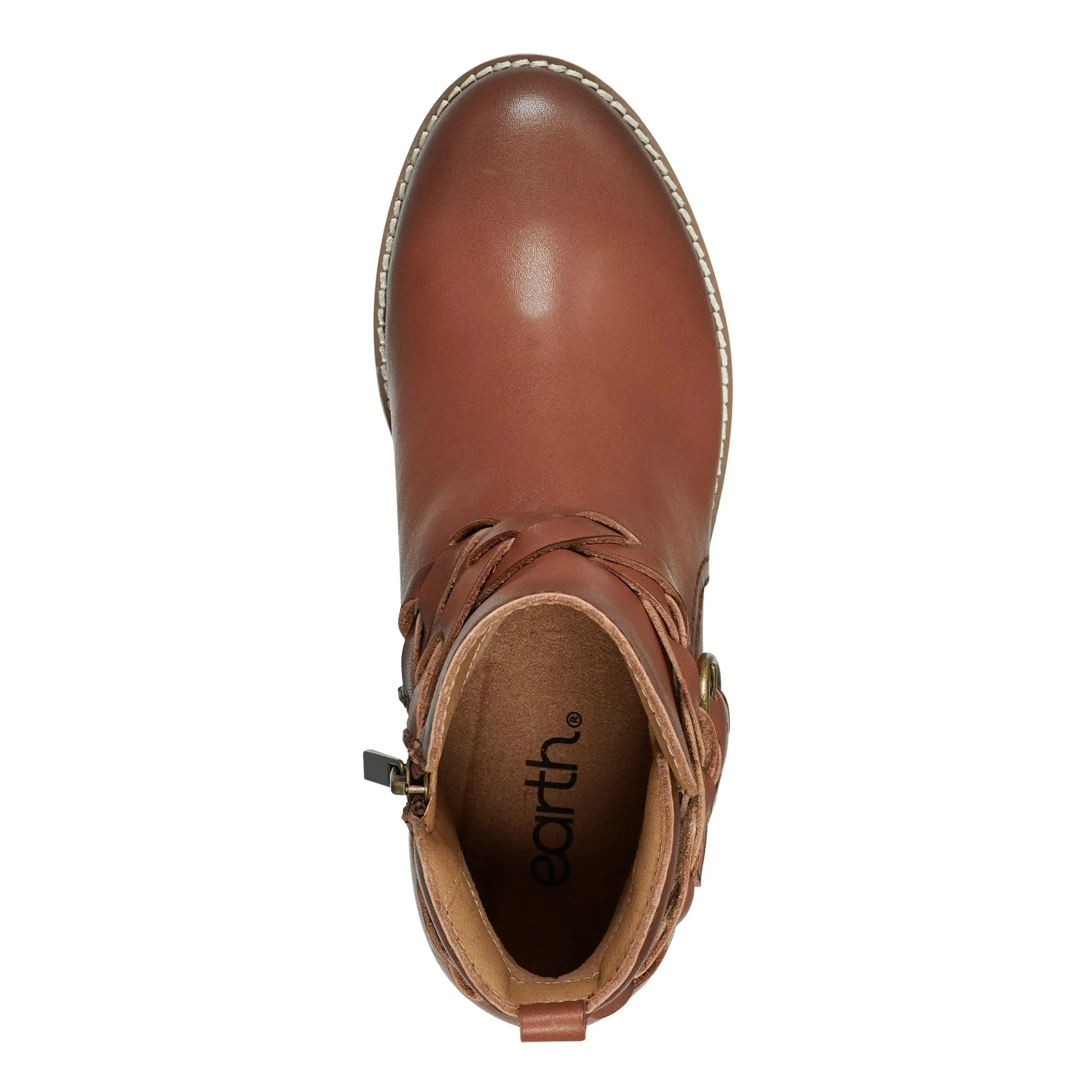 Nicole Round Toe Stacked Heel Casual Booties Ergonomic Design