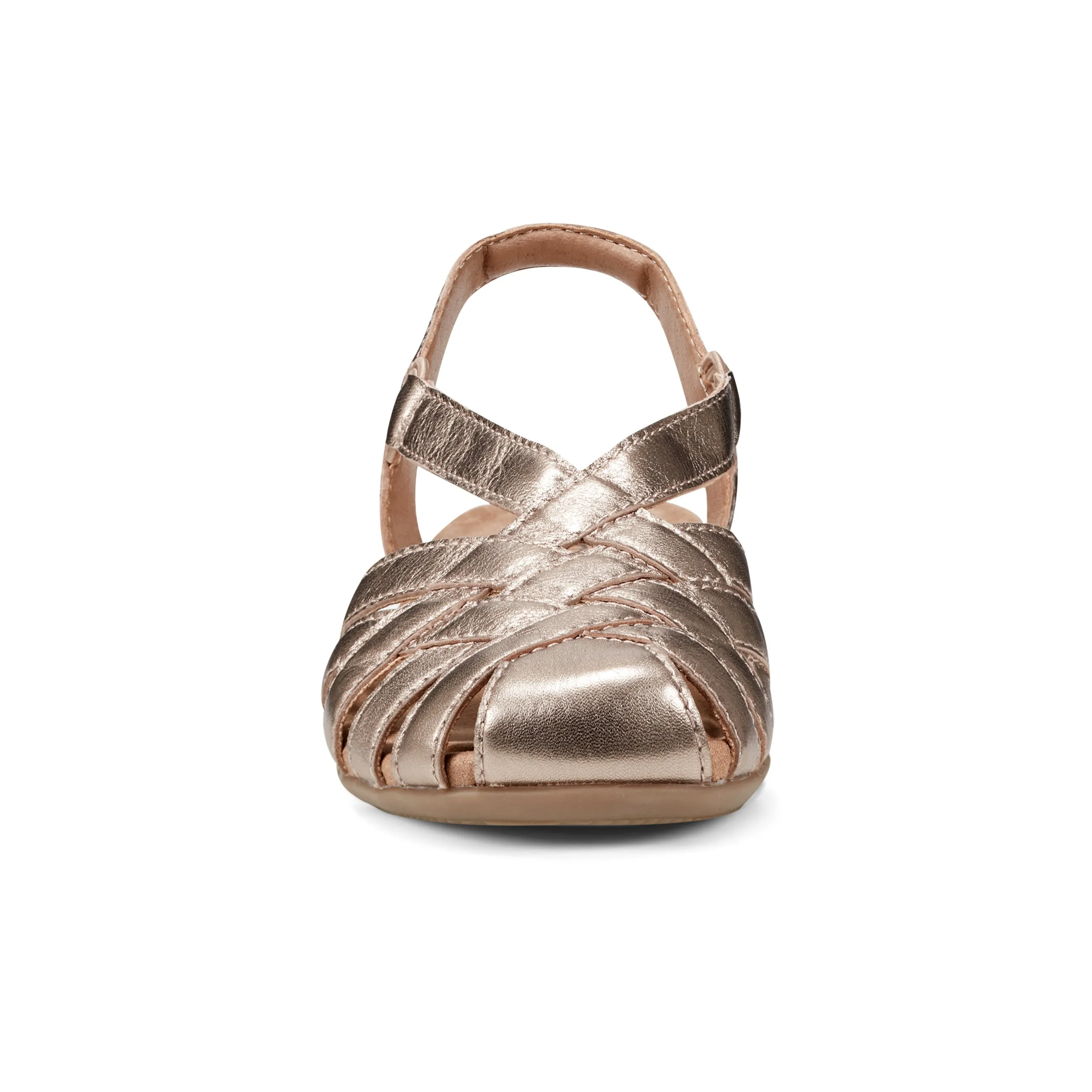 Berri Woven Casual Round Toe Slip-on Sandals Smooth Finish
