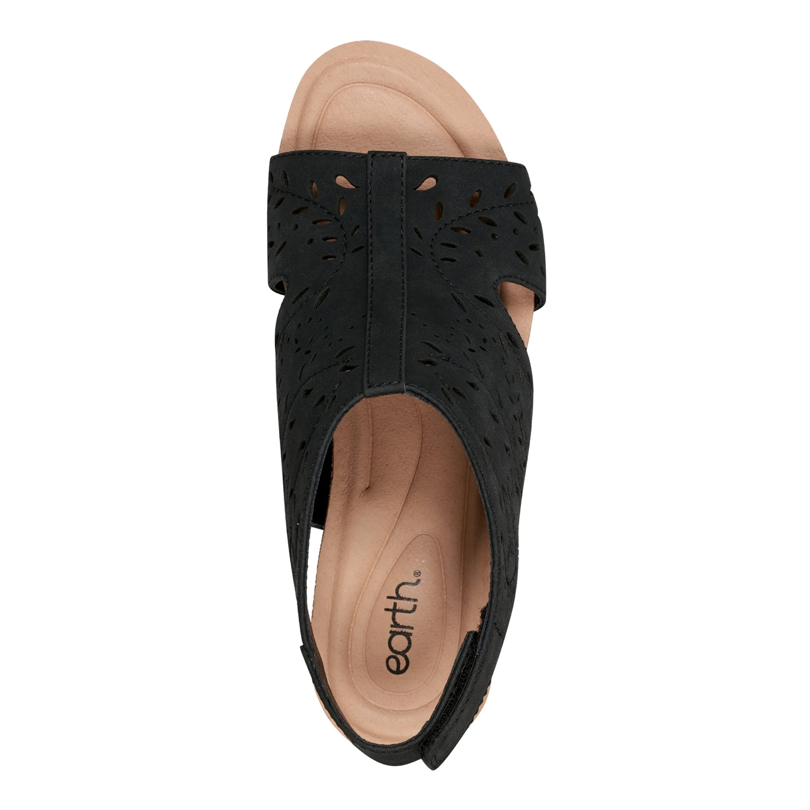 Halin Round Toe Casual Slingback Wedge Sandals Low Heel