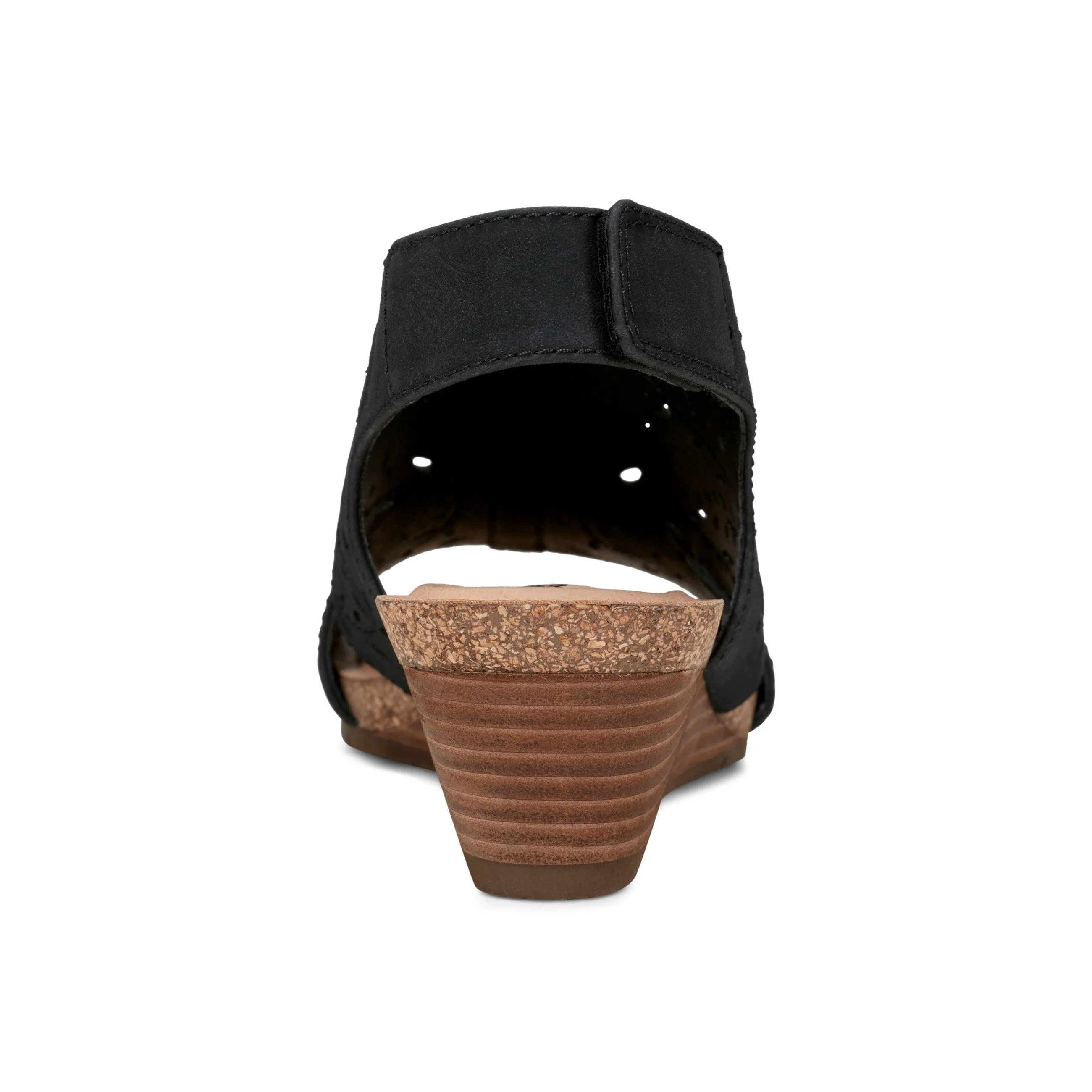 Chunky Heel Halin Round Toe Casual Slingback Wedge Sandals