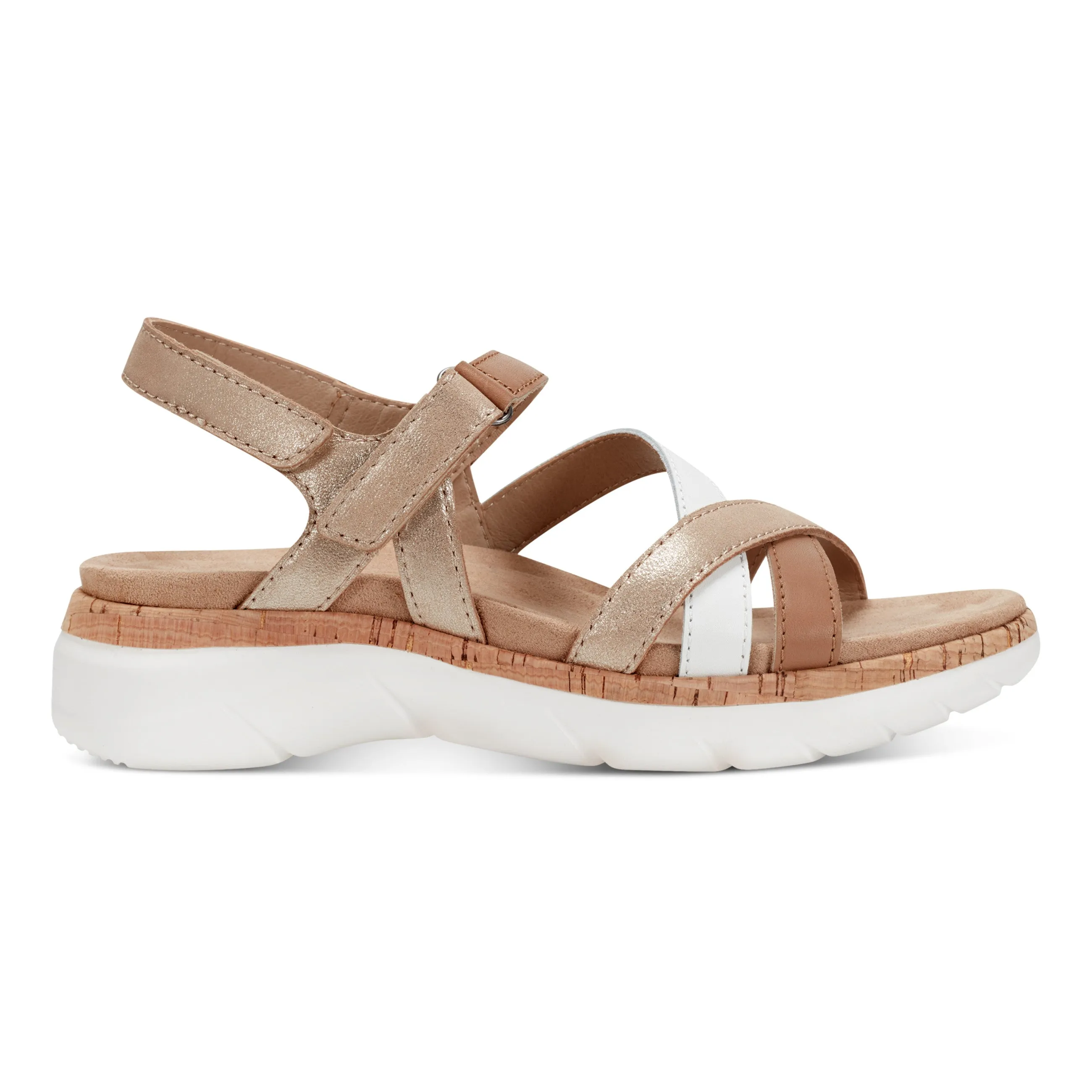 Rosie Open Toe Strappy Flat Casual Sandals Cozy Vibe